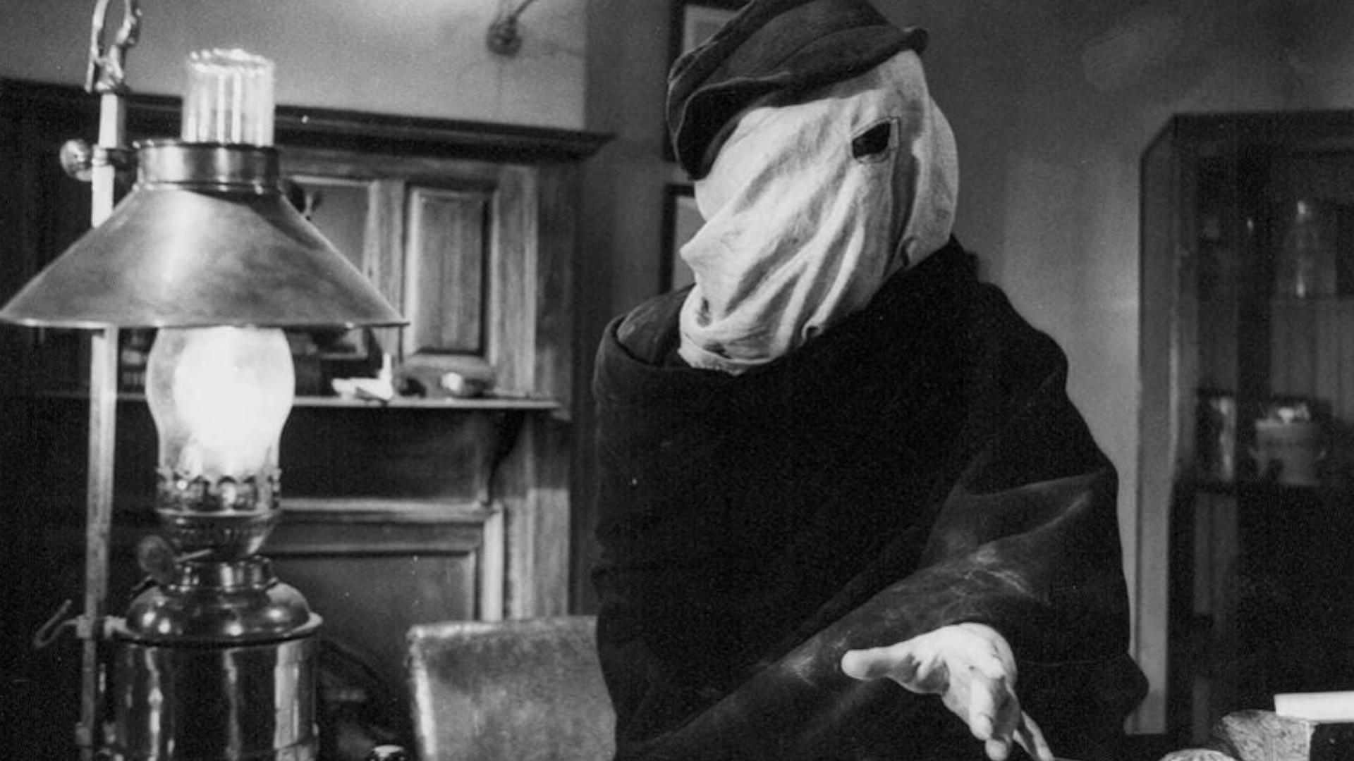 John Hurt as John Merrick during one of the best David Lynch movies, The Elephant Man.