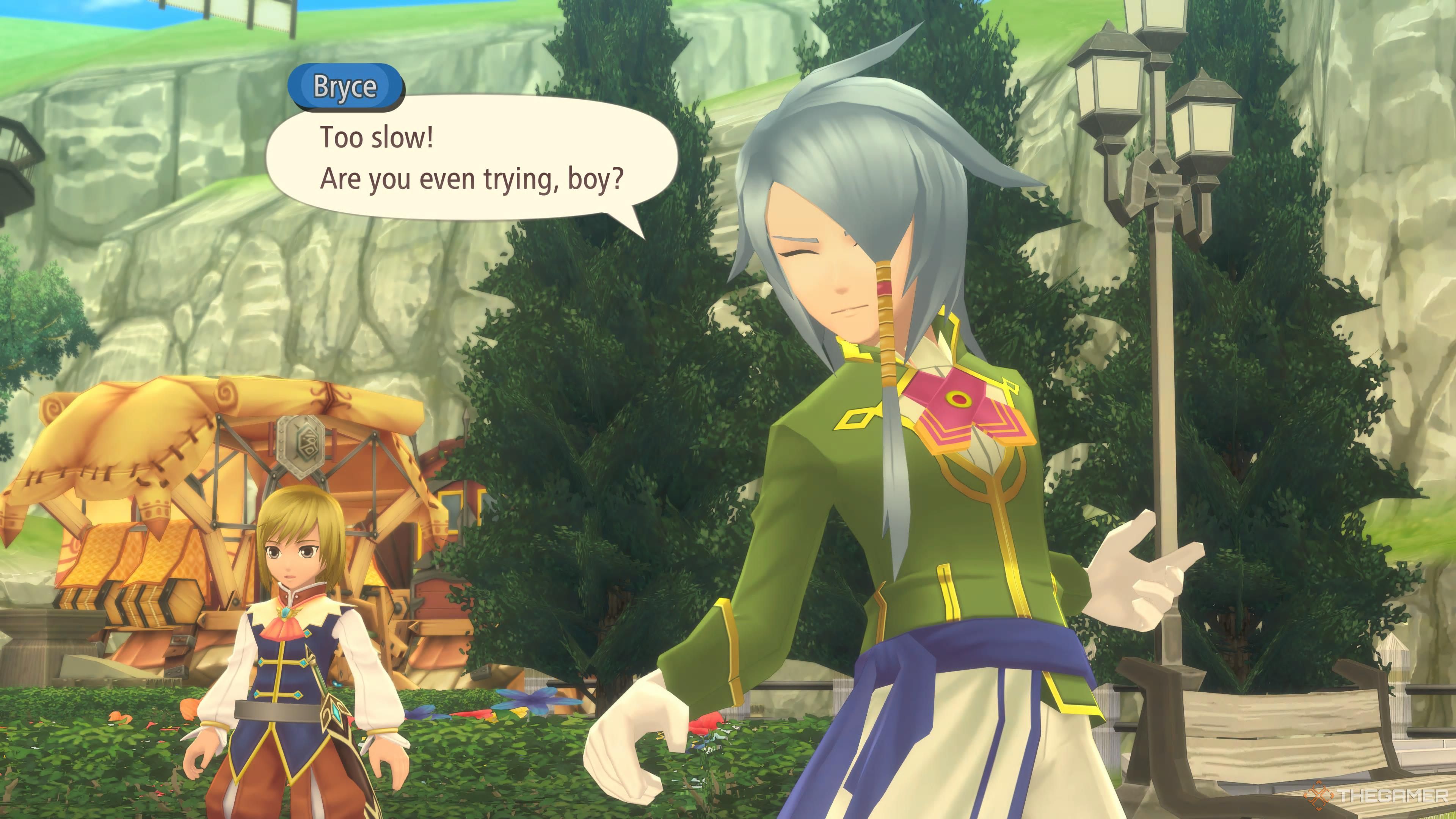 Bryce chides Asbel in Tales of Graces f Remastered