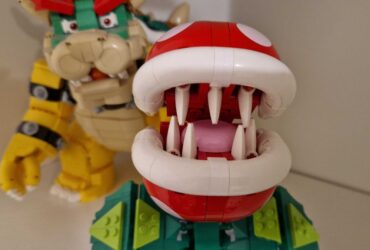 Lego Piranha Plant, with Lego The Mighty Bowser seen behind