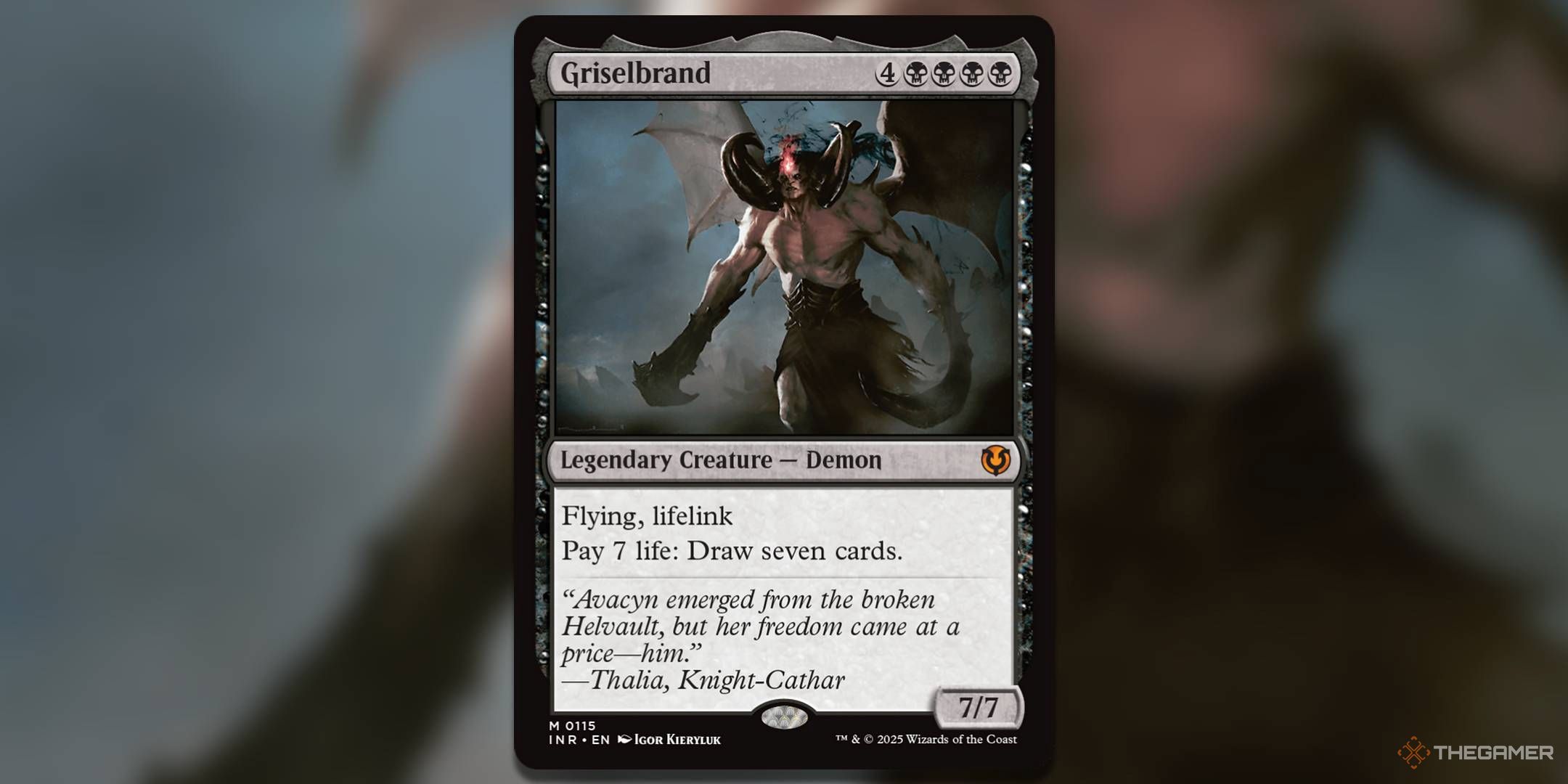 Image of Griselbrand card in Magic: The Gathering.