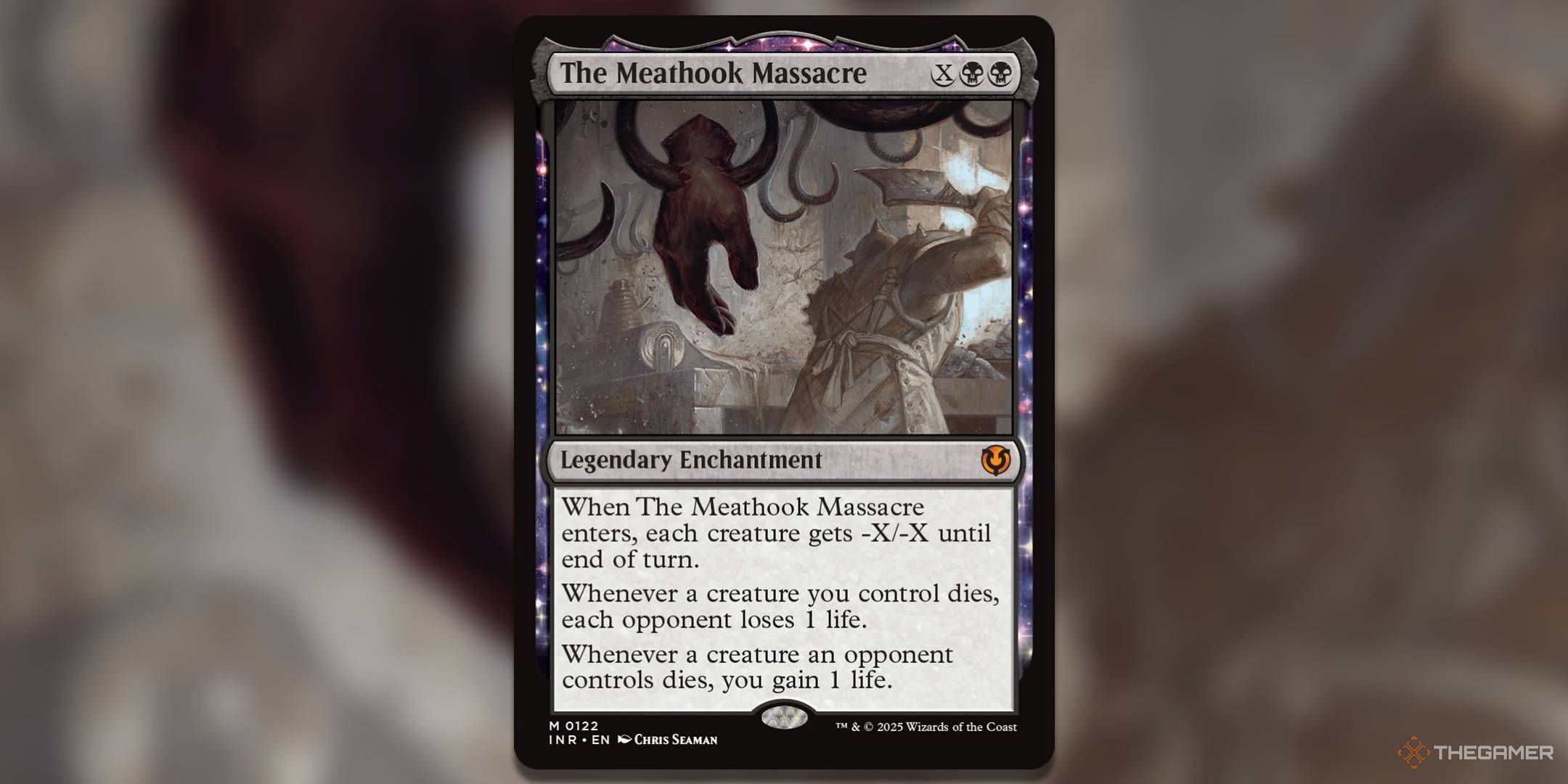 Image of Meathook Massacre card in Magic: The Gathering.