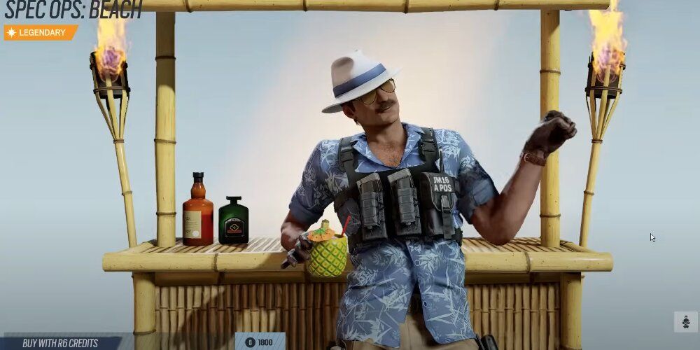 Warden in the Spec Ops Beach elite skin 