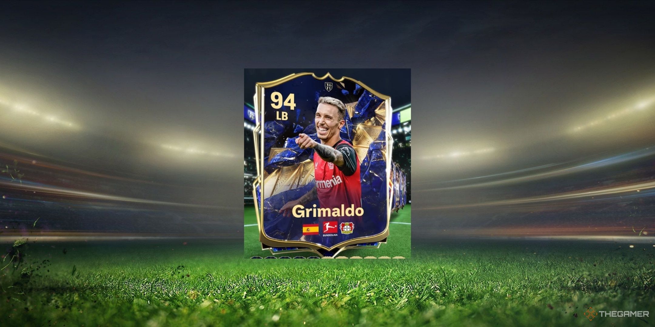 Grimaldo's TOTY card in EA Sports FC 25.