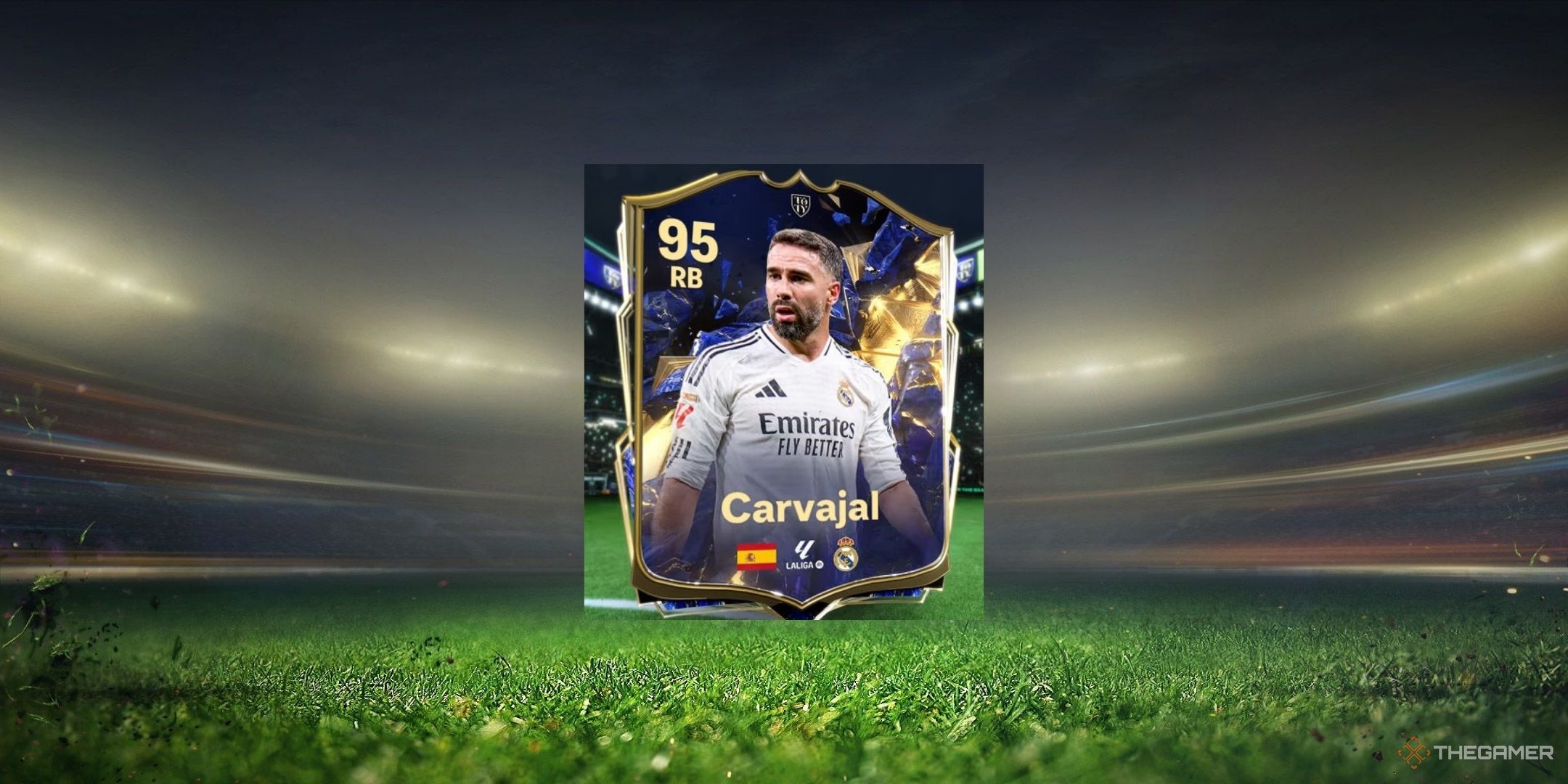 Dani Carvahal's TOTY card in EA Sports FC 25.