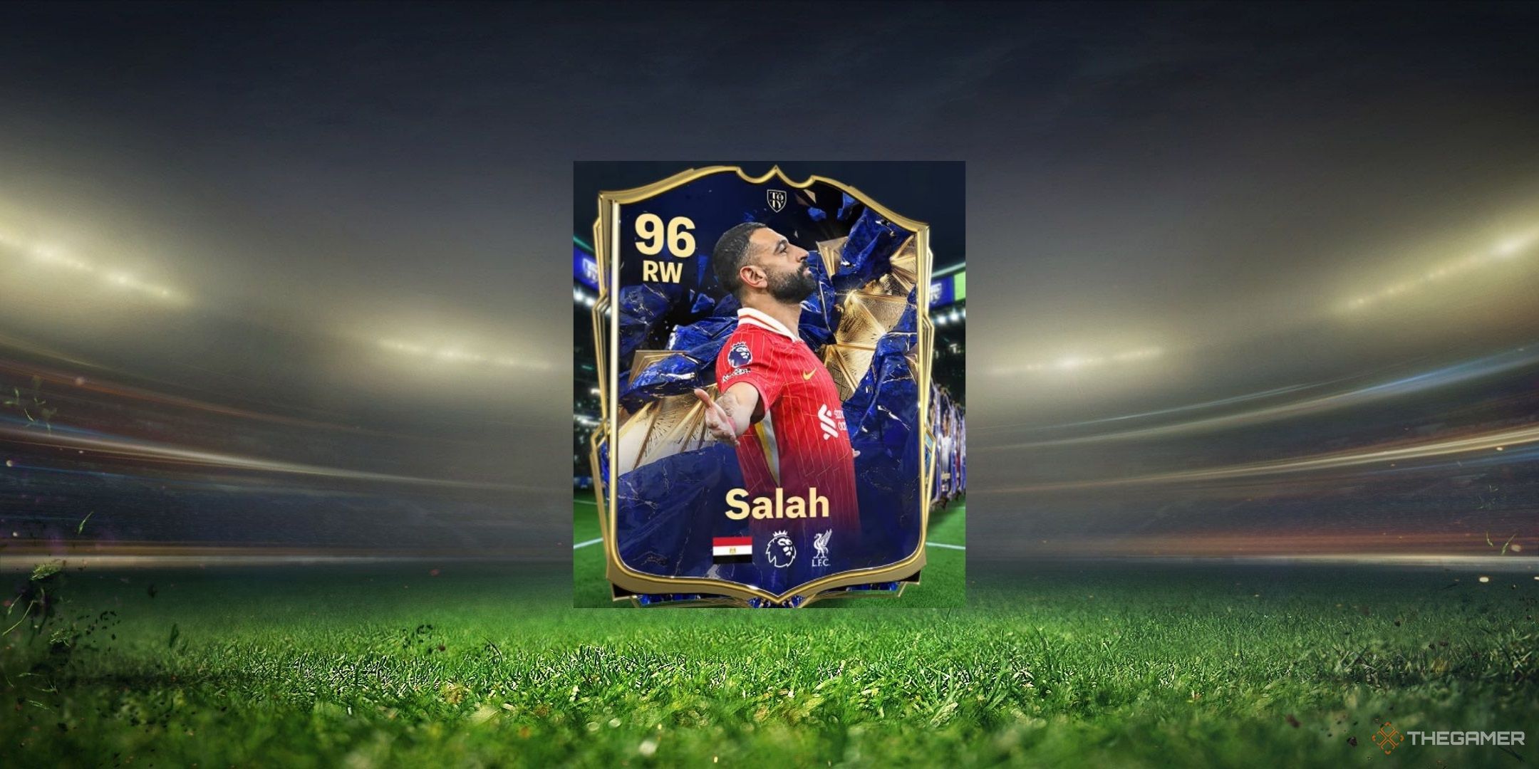 Mohammed Salah's TOTY card in EA Sports FC 25.