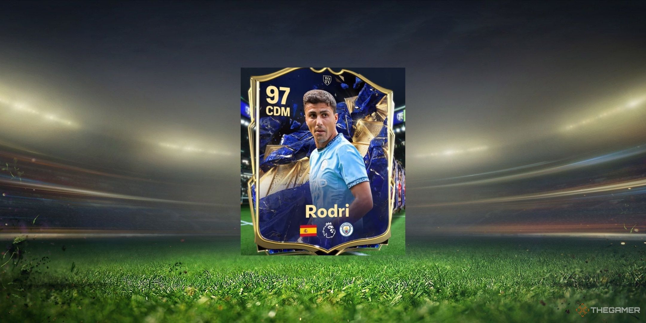 Rodri's TOTY card in EA Sports FC 25.