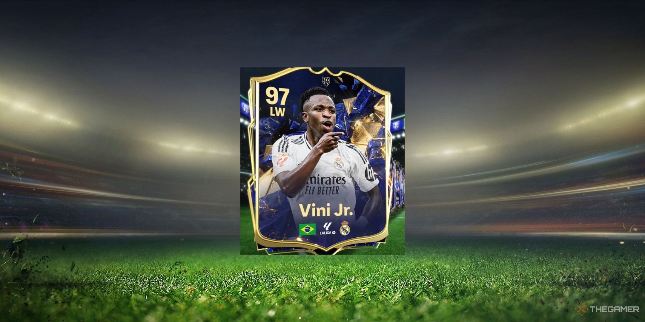 Vini Jr.'s TOTY card in EA Sports FC 25.