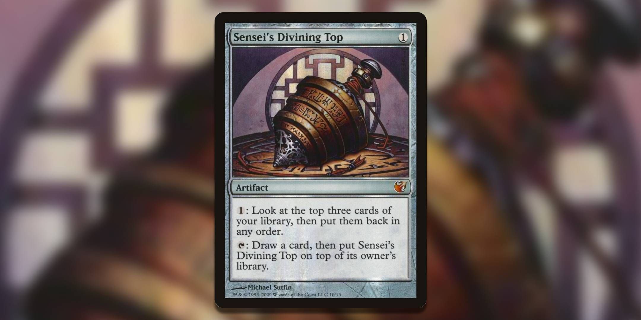 Screenshot of Sensei's Divining Top From the Vault Exiled MTG.