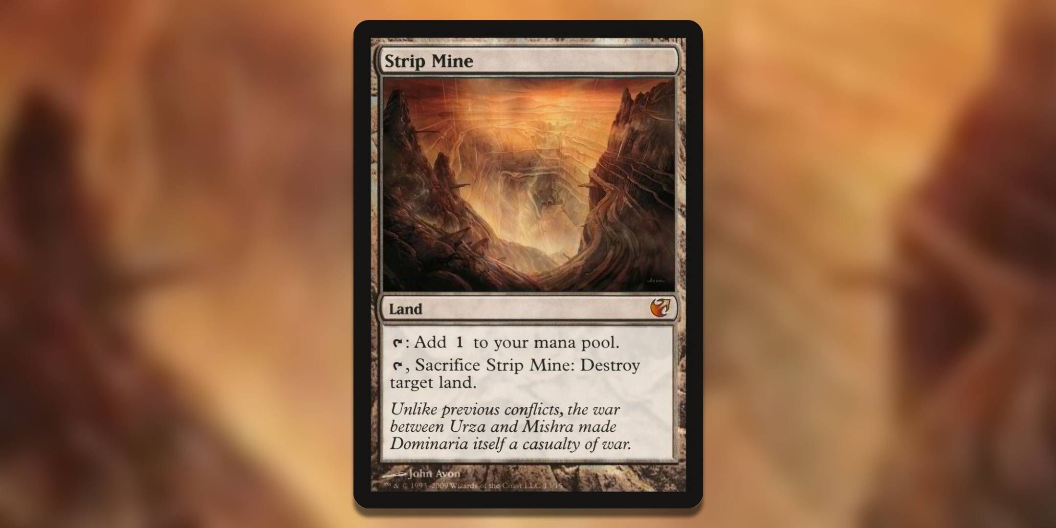 Screenshot of Strip Mine From the Vault Exiled MTG.