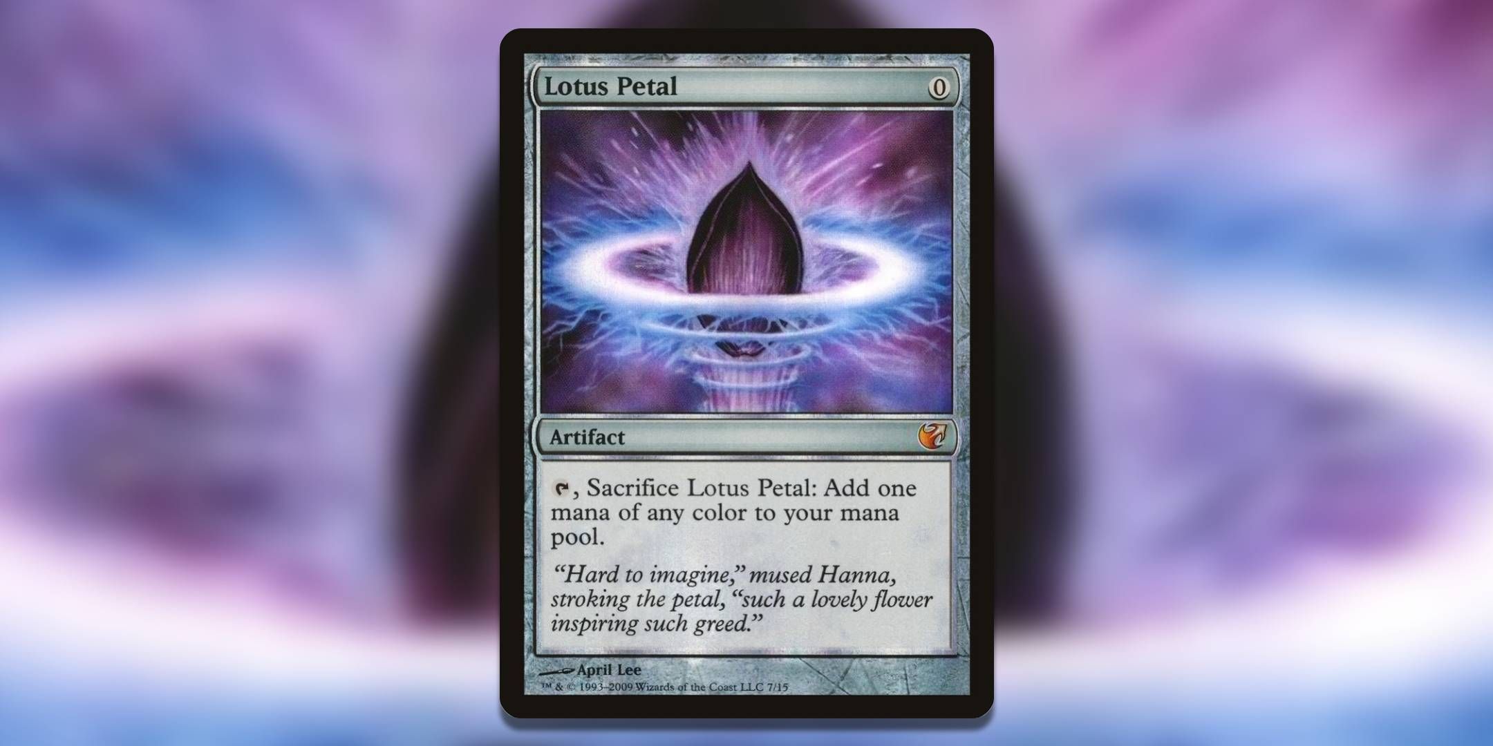 Screenshot of Lotus Petal From the Vault Exiled MTG.