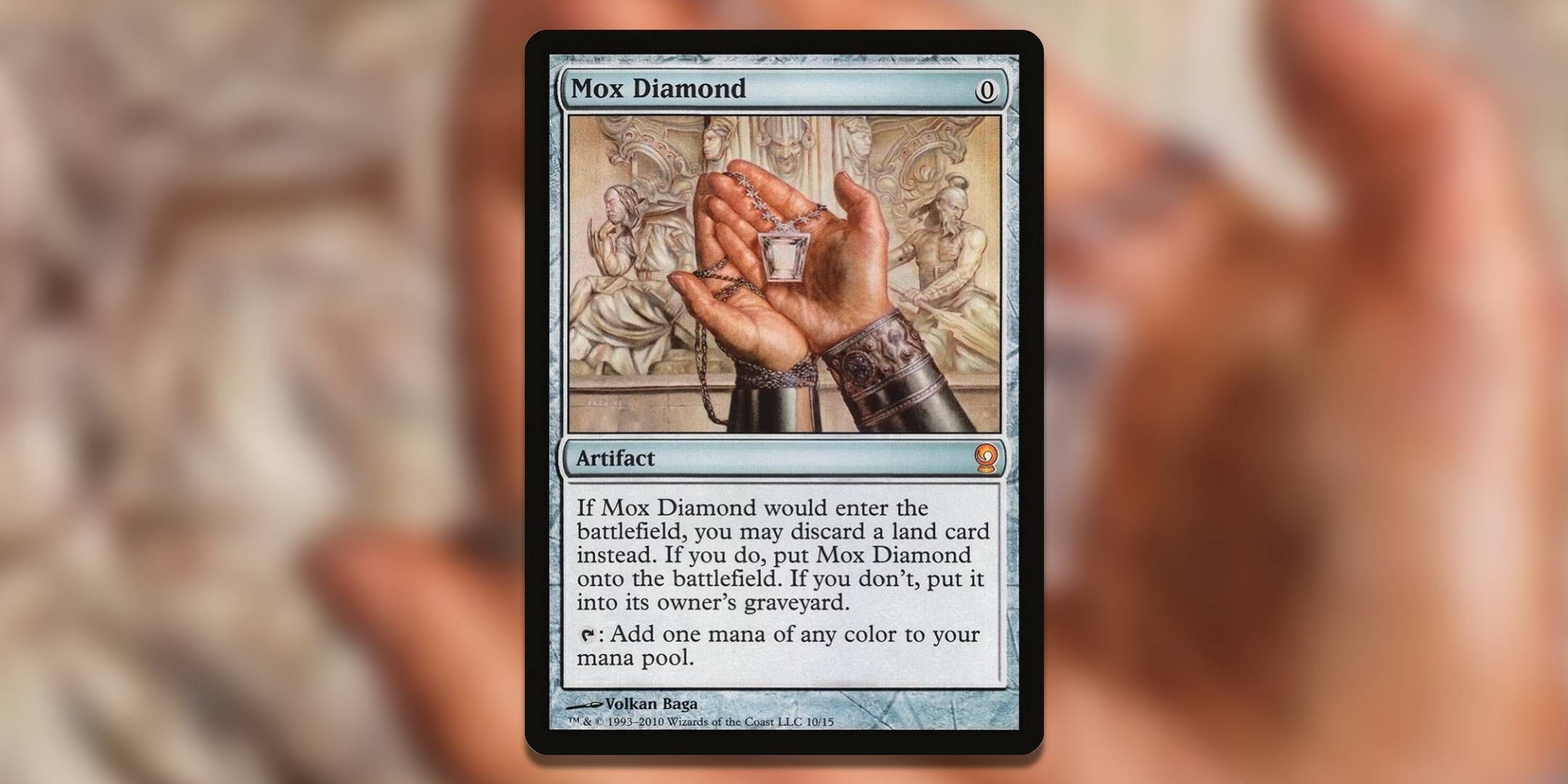 Screenshot of Mox Diamond From the Vault Relics MTG.