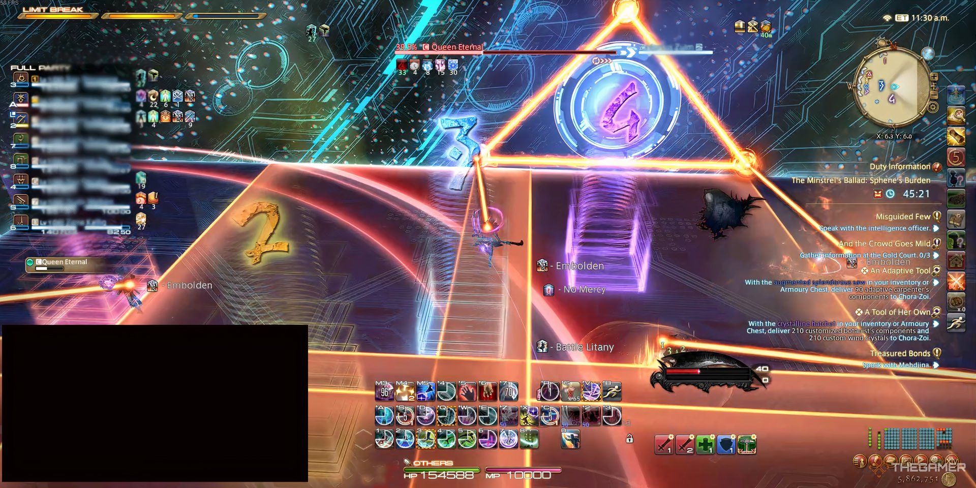 Executing the Coronation mechanic in Final Fantasy 14.