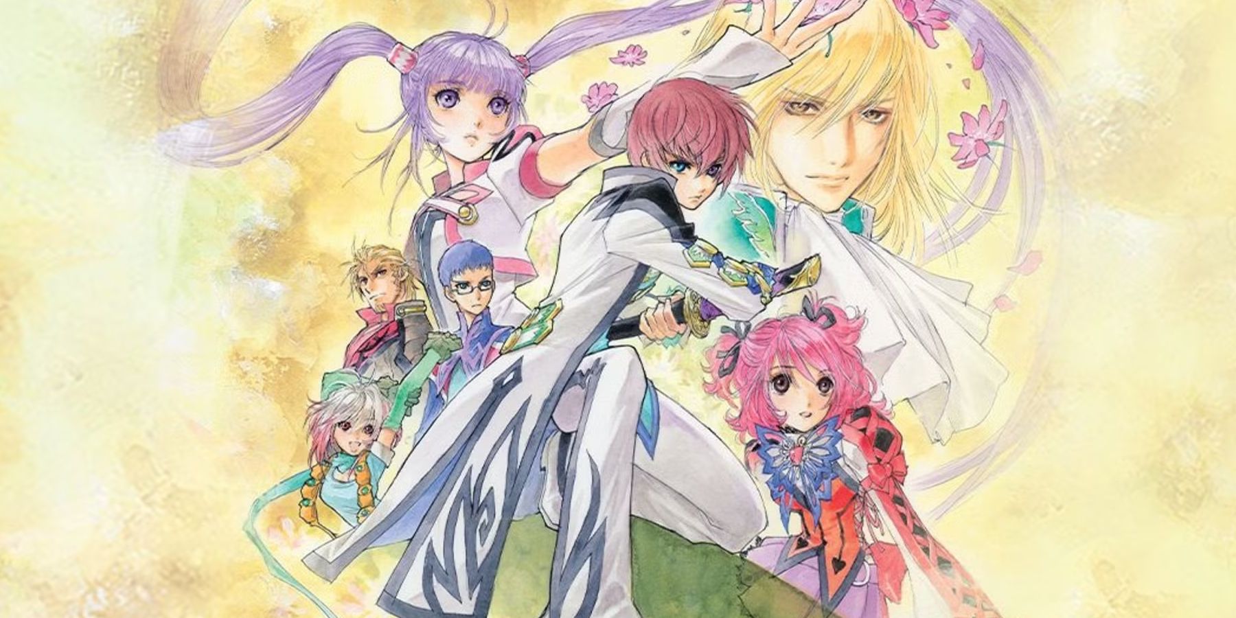 Tales of Graces f - Asbel and Sophie leading cast in key art