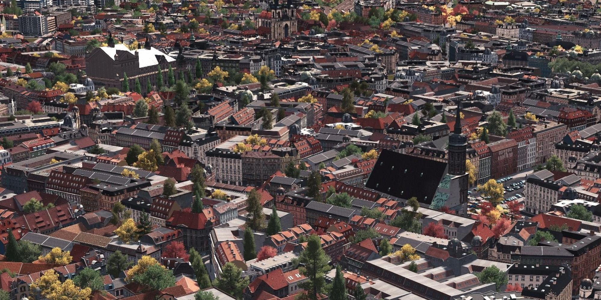 Cities Skylines Move It mod displaying a very crowded city.