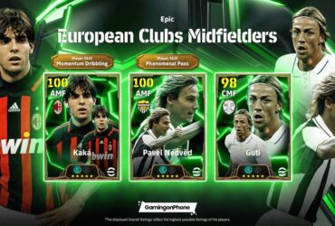 Epic eFootball 2025 European Clubs Midfielders