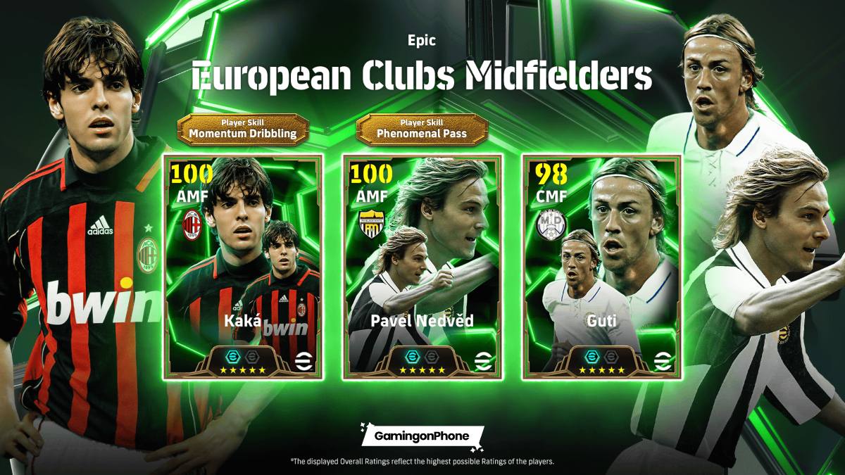 Epic eFootball 2025 European Clubs Midfielders