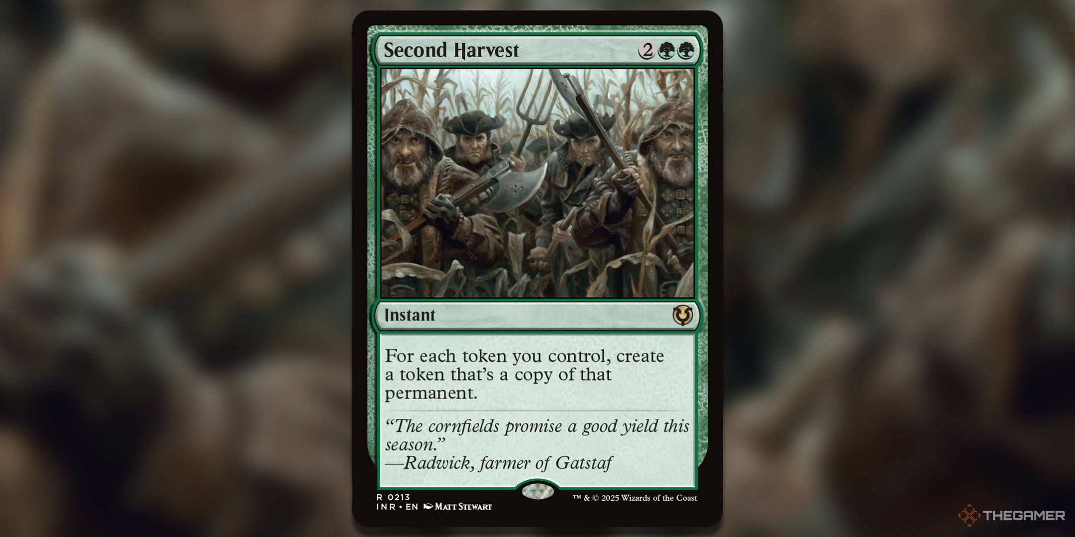 Image of Second Harvest card in Magic: The Gathering.