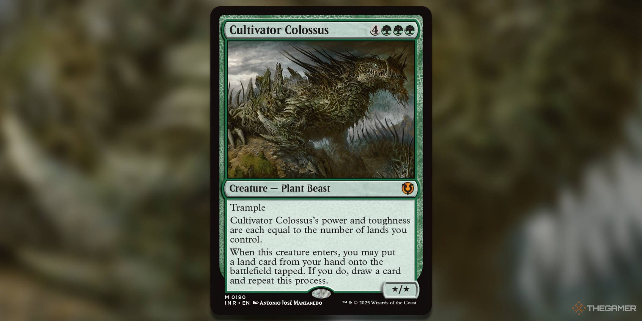 Image of Cultivator Colossus card in Magic: The Gathering.