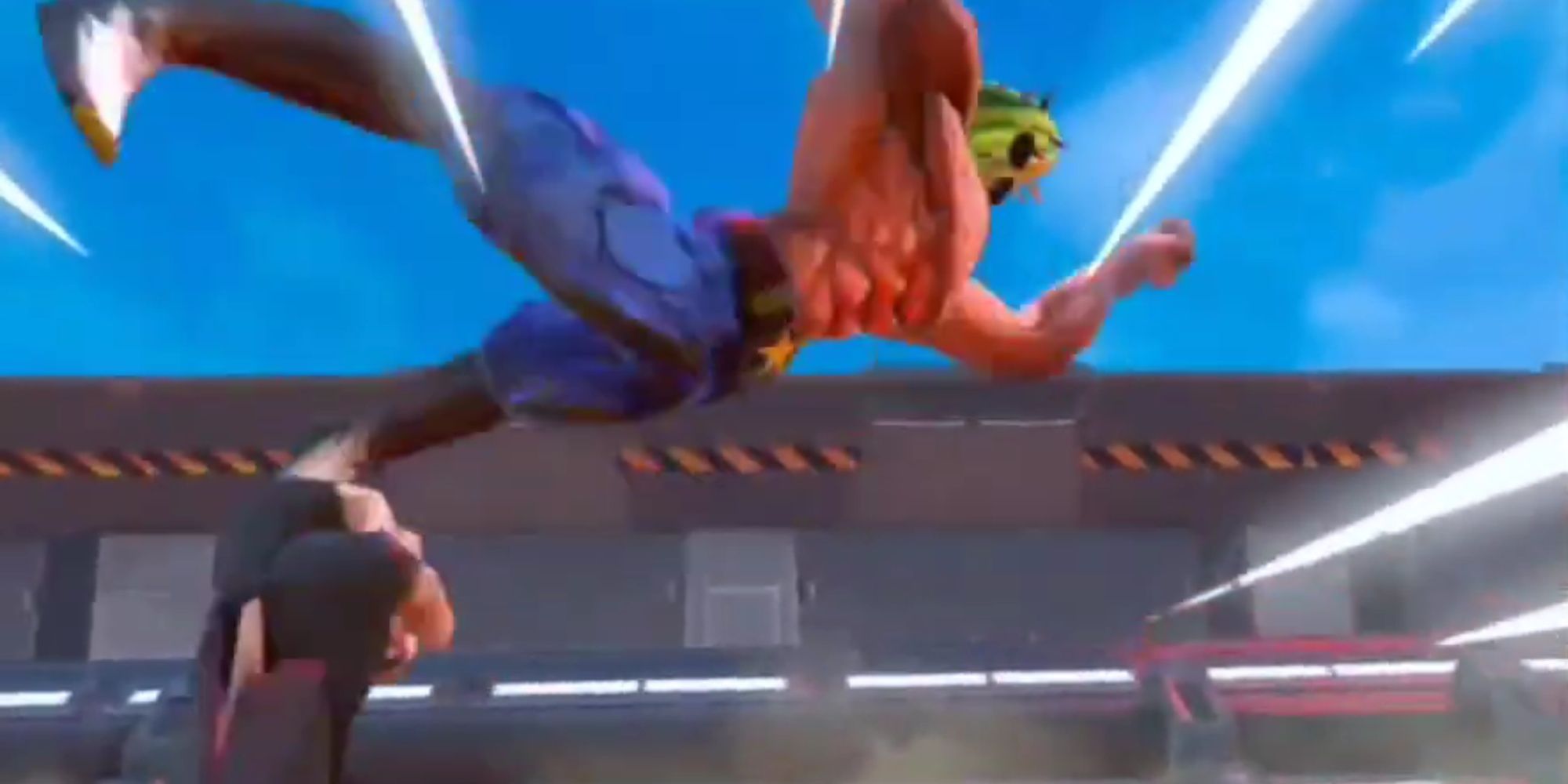 Ultraclash V: Sending a minion skyward with a well timed uppercut.