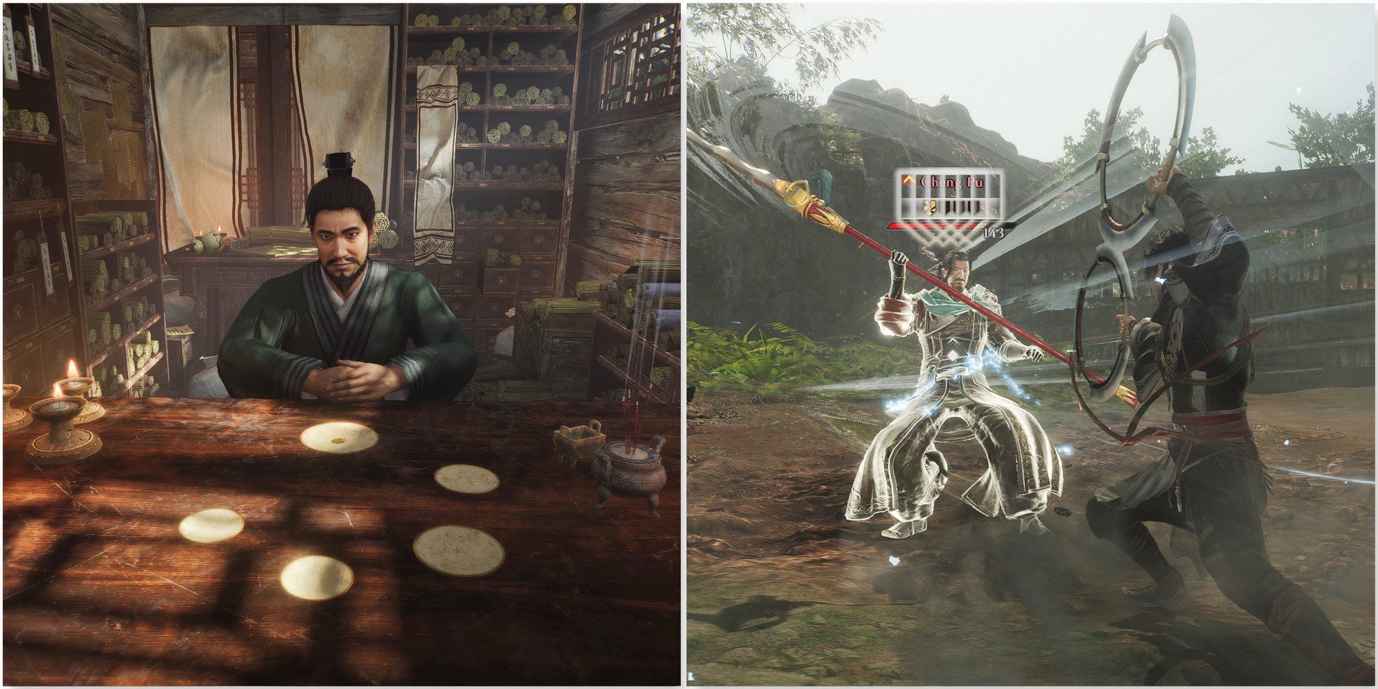 Sima Hui and fighting enemies with Wheels in Dynasty Warriors Origins