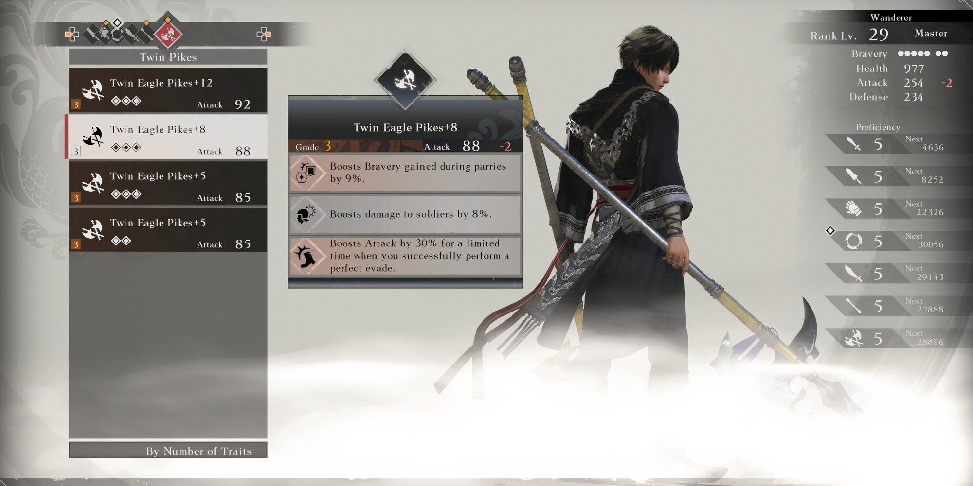 Twin Eagle Pikes weapon in Dynasty Warriors Origins