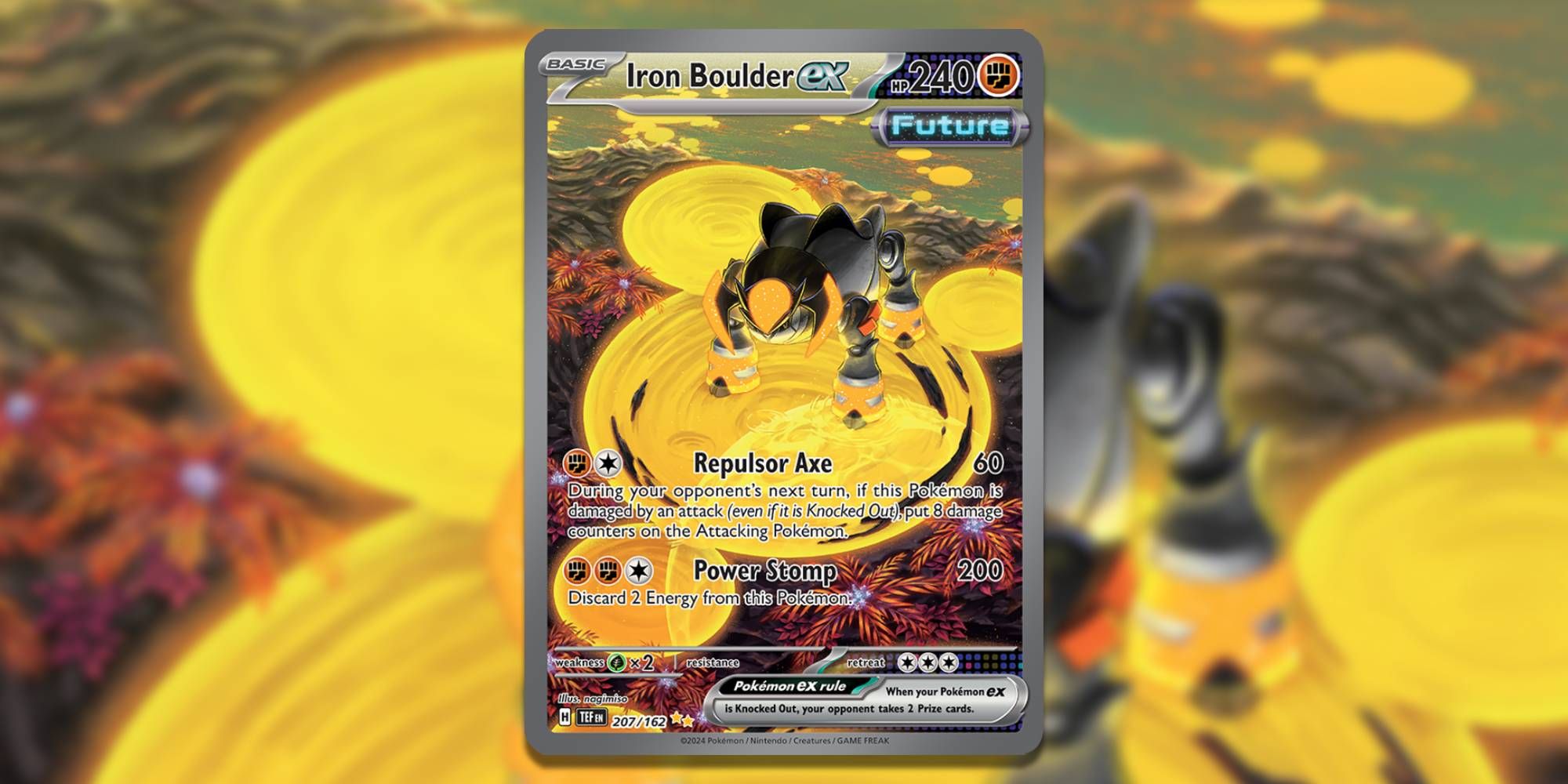 Iron Boulder ex by nagimiso in the Pokemon TCG.