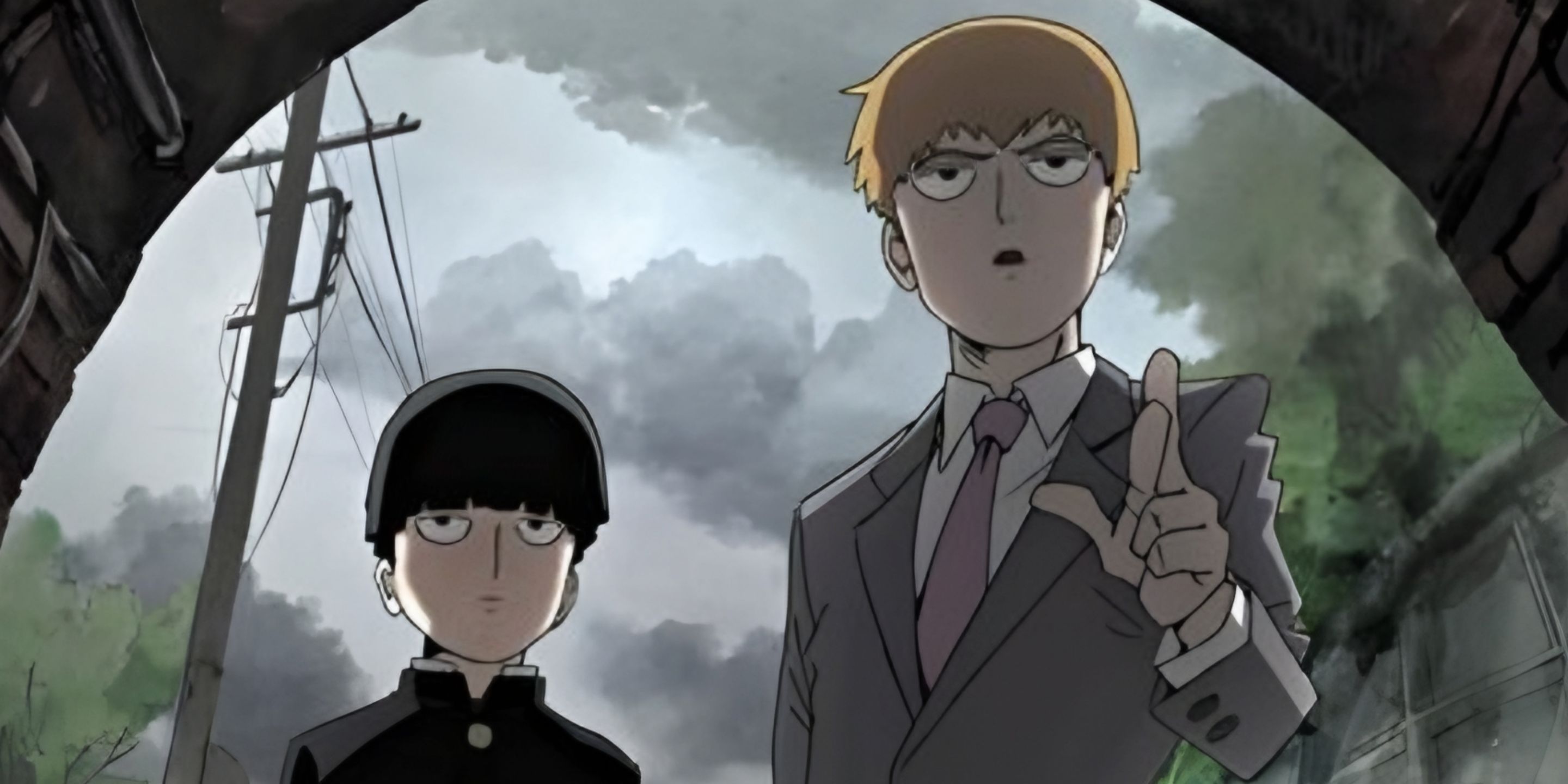 mob and reigen from mob psycho 100