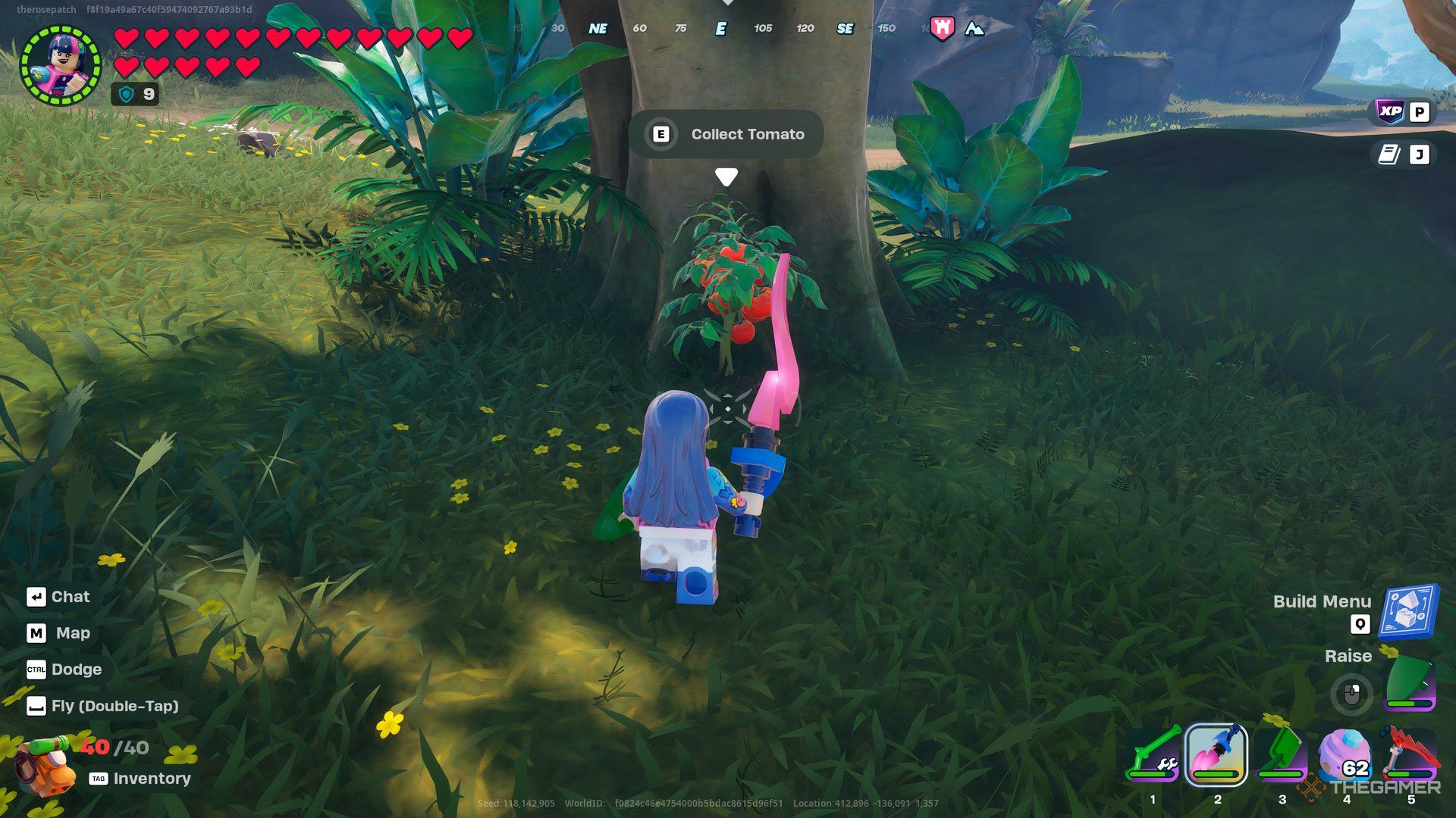 Finding Tomato Plants In Lost Isles In Lego Fortnite Odyssey.