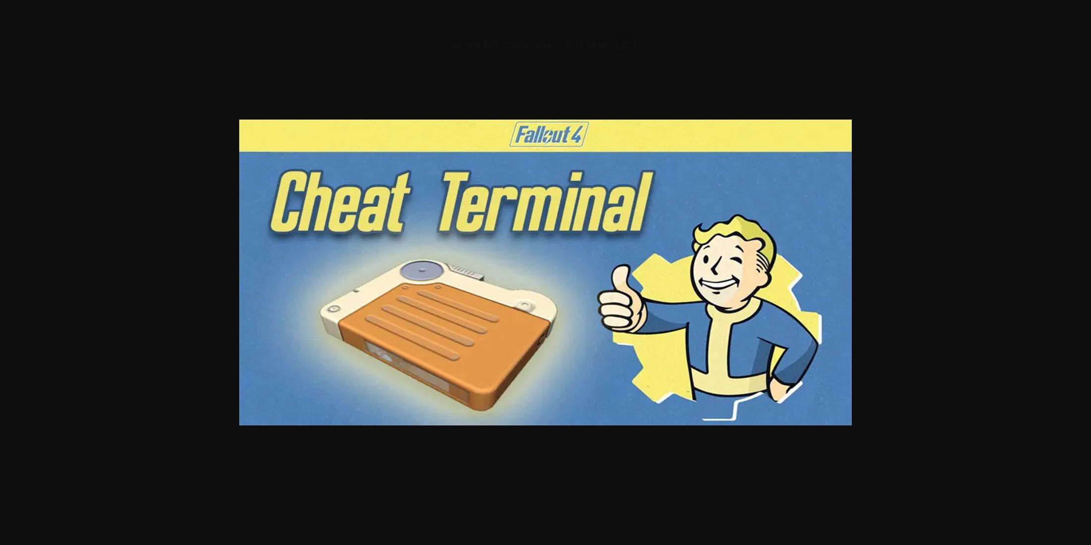 Cheat Terminal Mod In Fallout 4