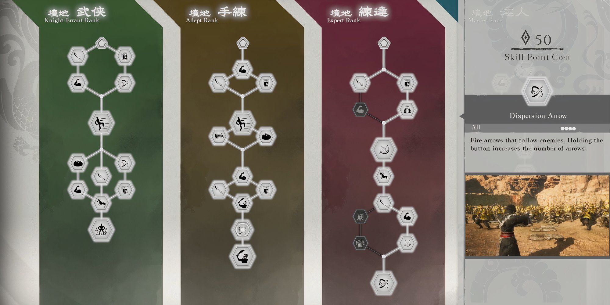 Dispersion Arrow skill in Dynasty Warriors Origins