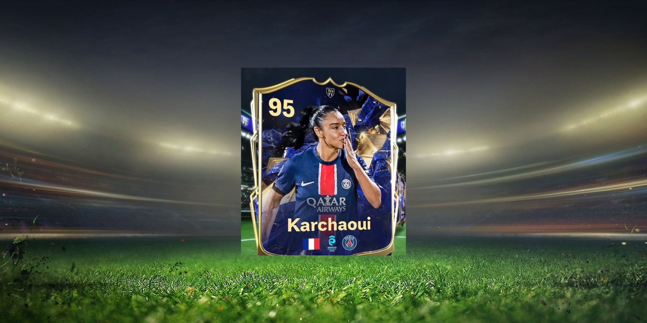 Karchaoui's TOTY card in EA Sports FC 25.