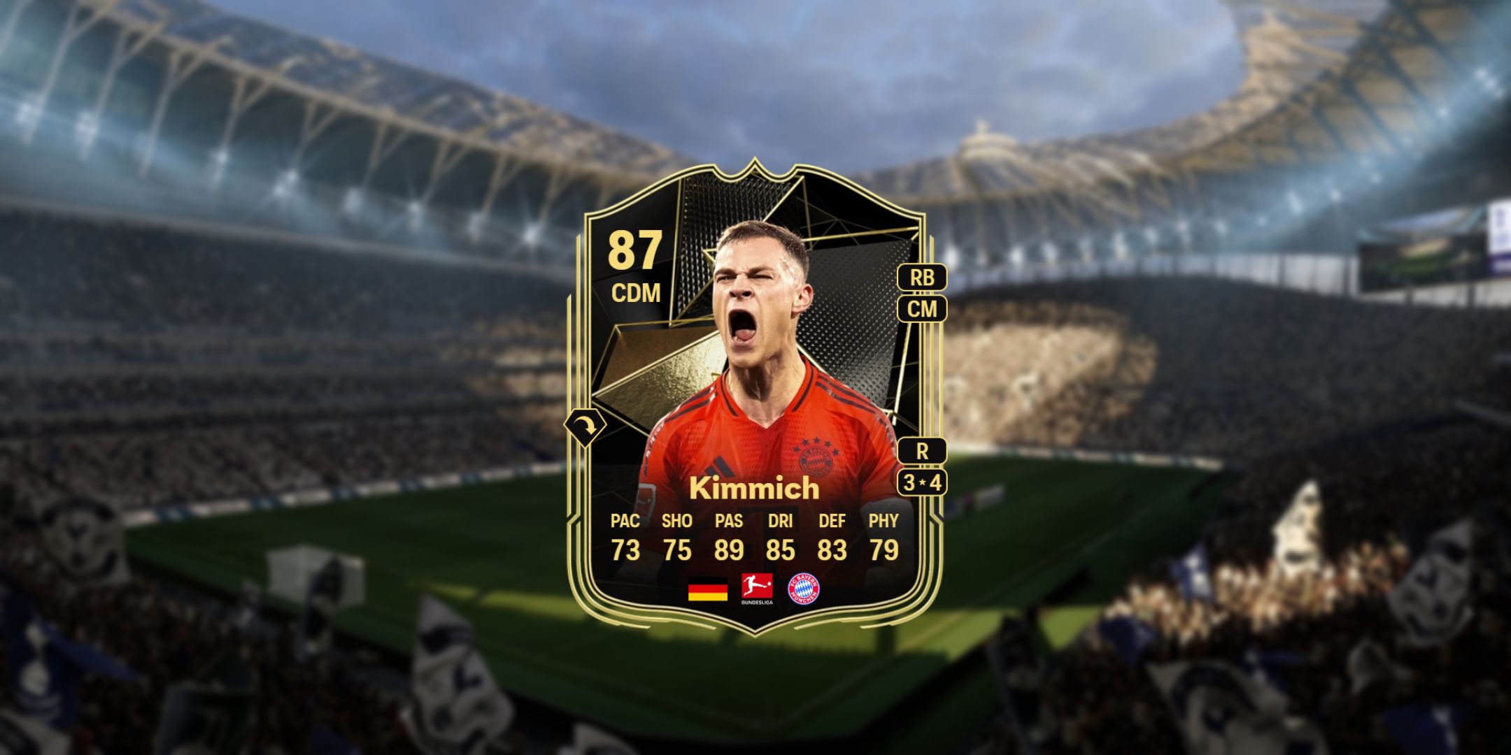 Joshua Kimmich's card in EA Sports FC 25.