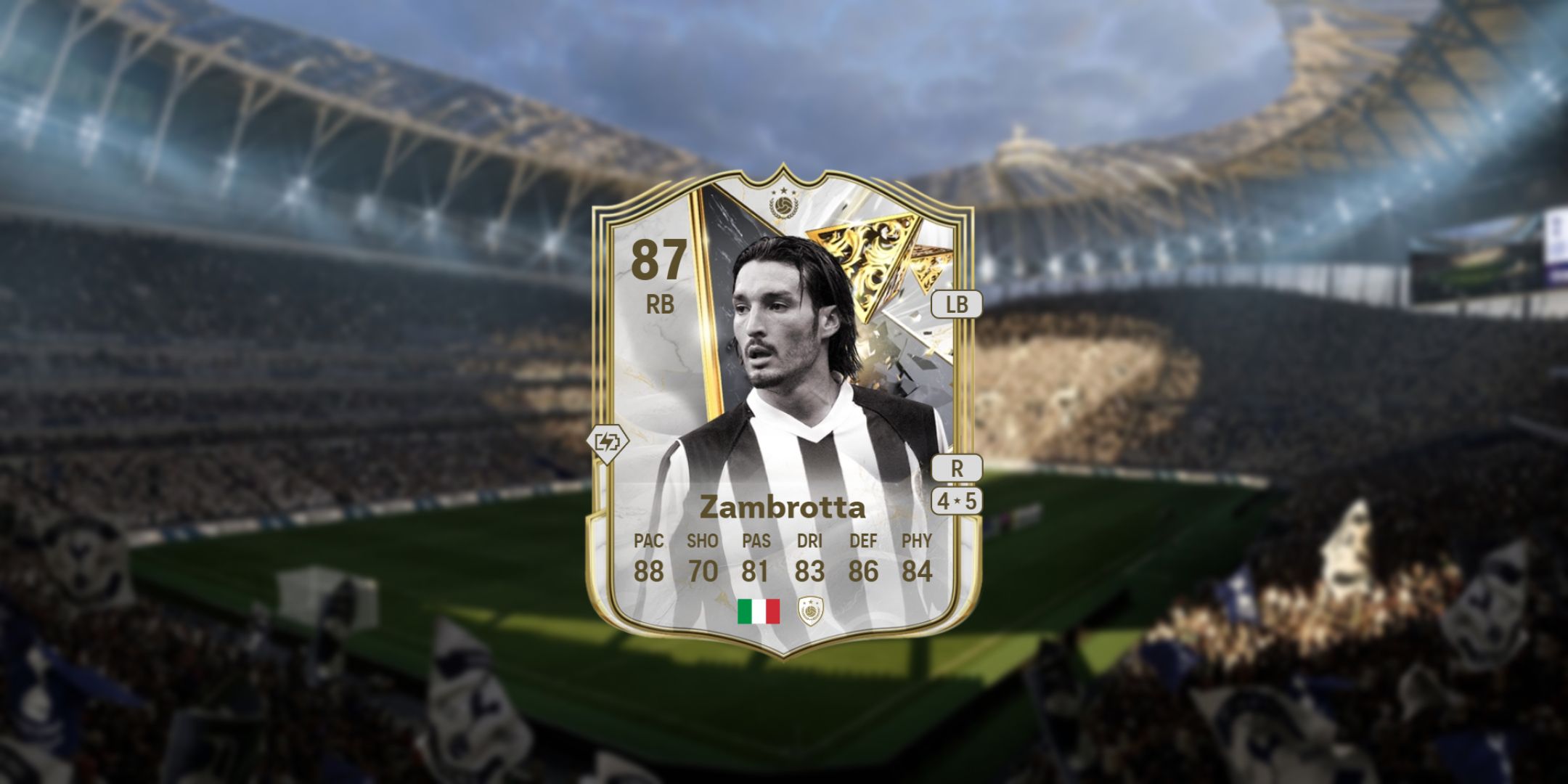 Zambrotta's card in EA Sports FC 25.