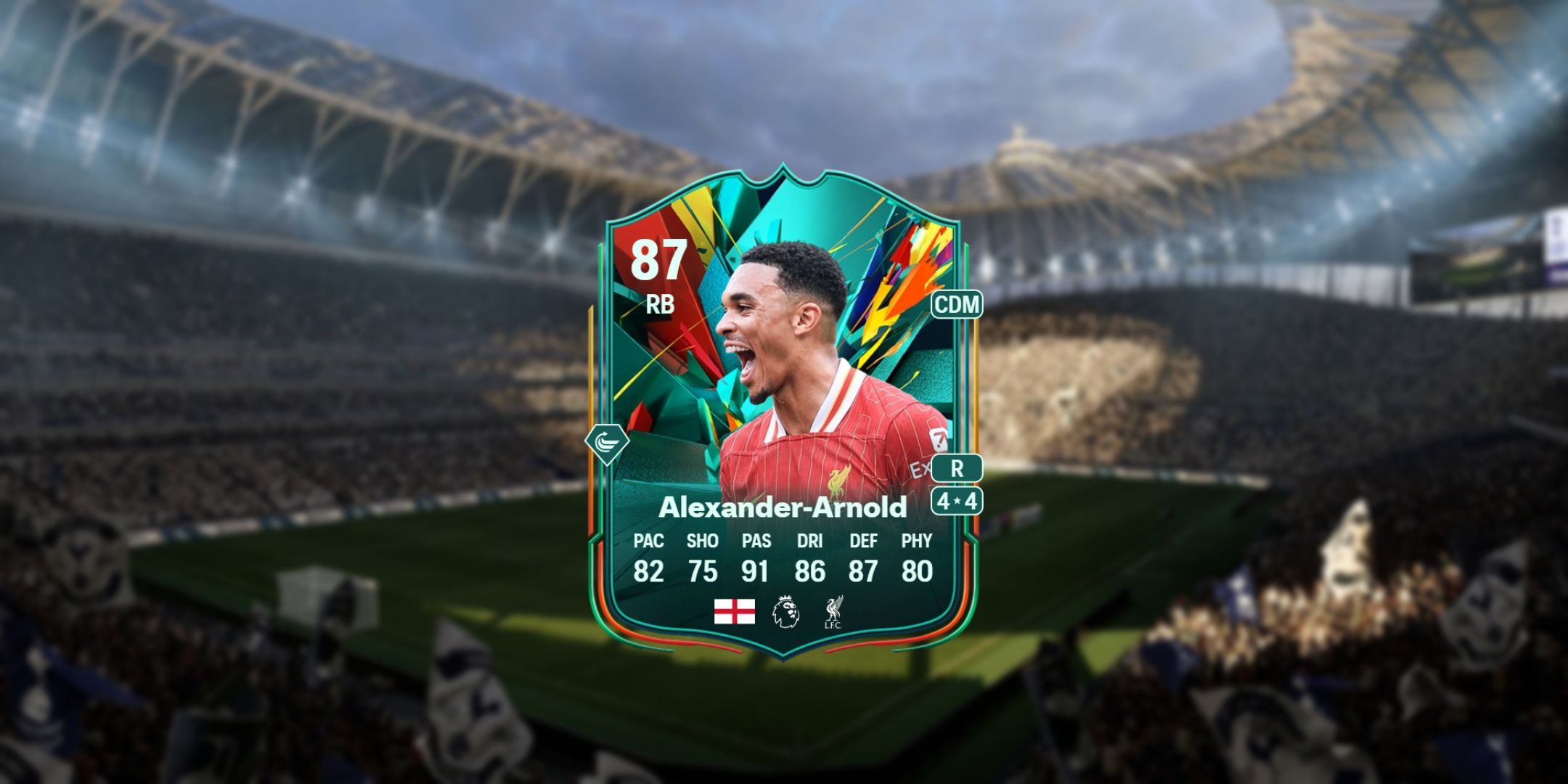 Trent Alexander-Arnold's card in EA Sports FC 25.