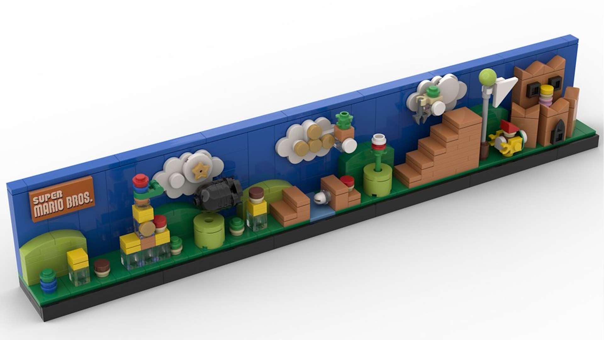 A Mario Brothers skyline mini Lego MOC