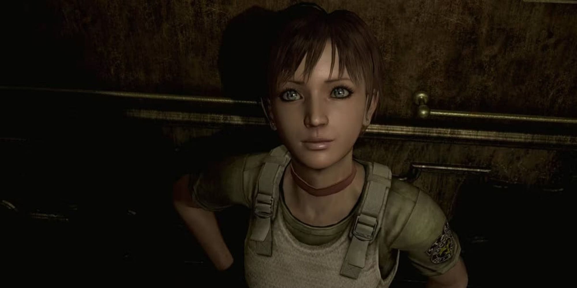 Rebecca Chambers smiles in Resident Evil Zero.