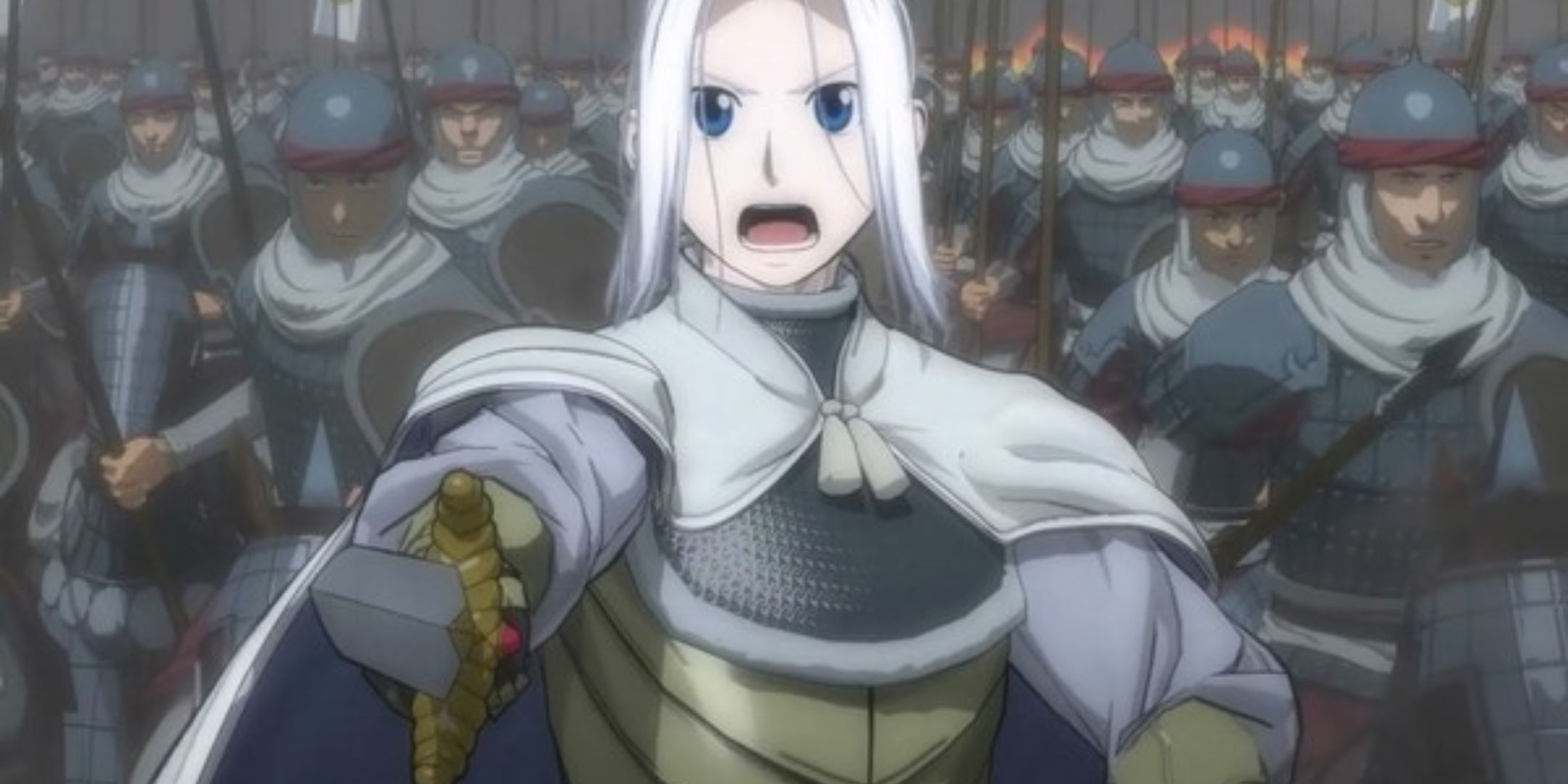 Arslan: The Warriors Of Legend, a main character leads a charge of knights.