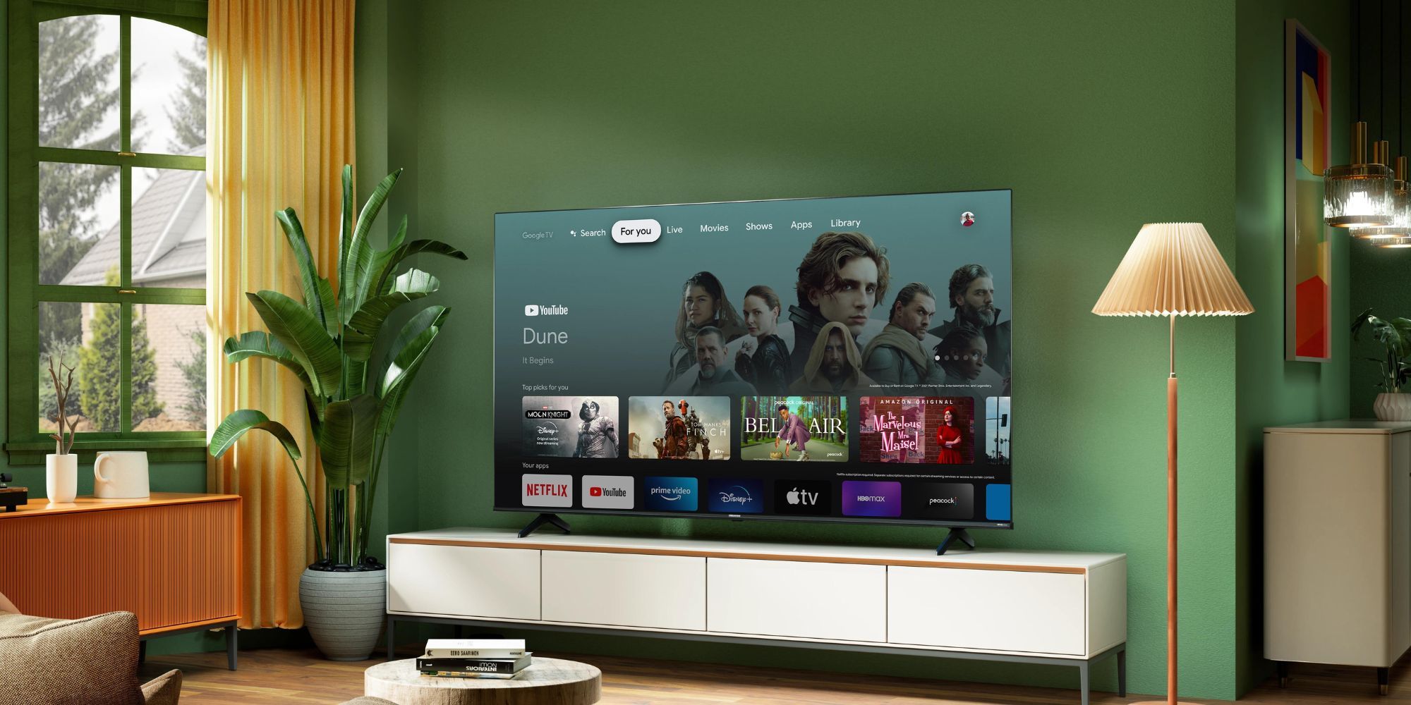 Hisense TV in a living room