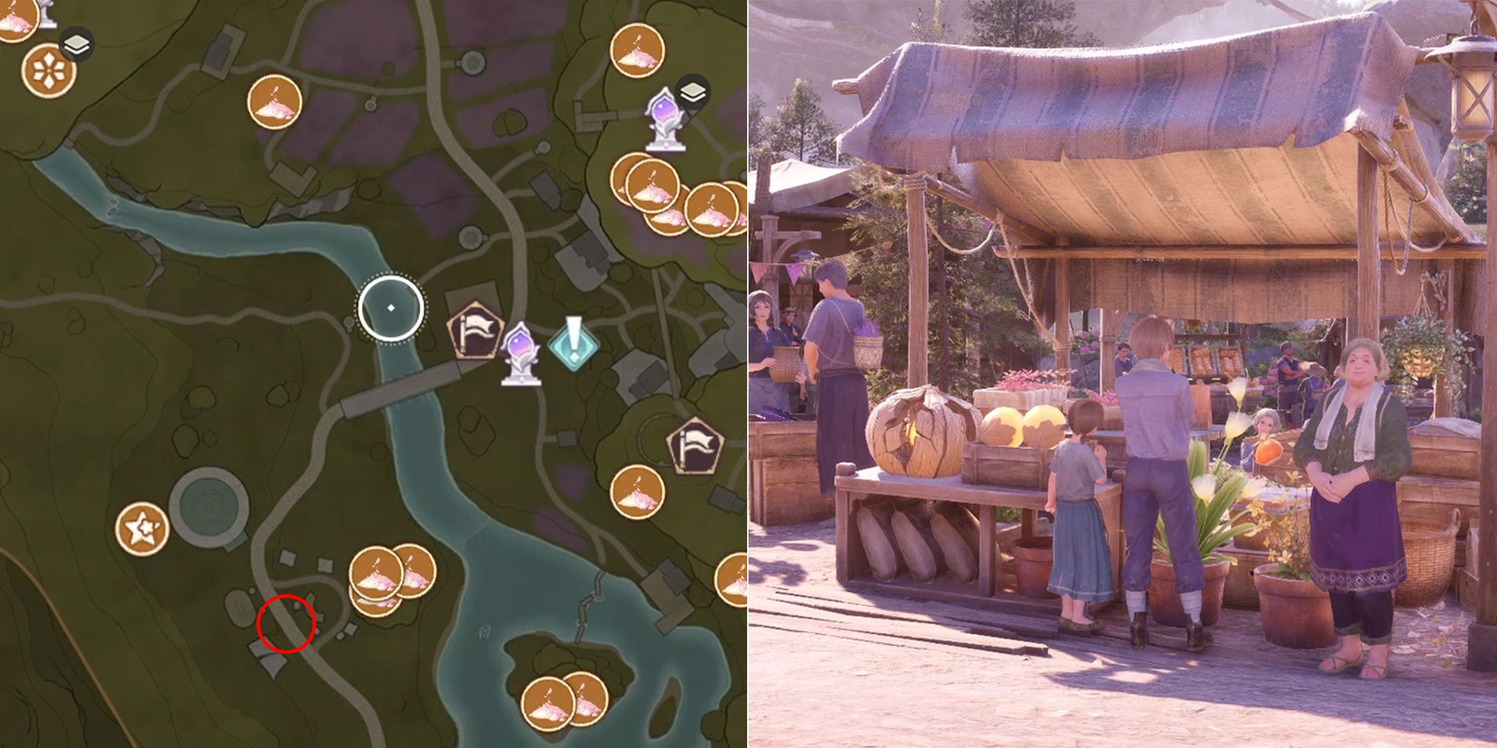 granny handpicked goods location in infinity nikki