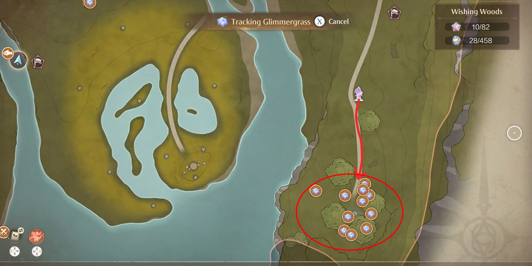 glimmergrass location 4 in infinity nikki