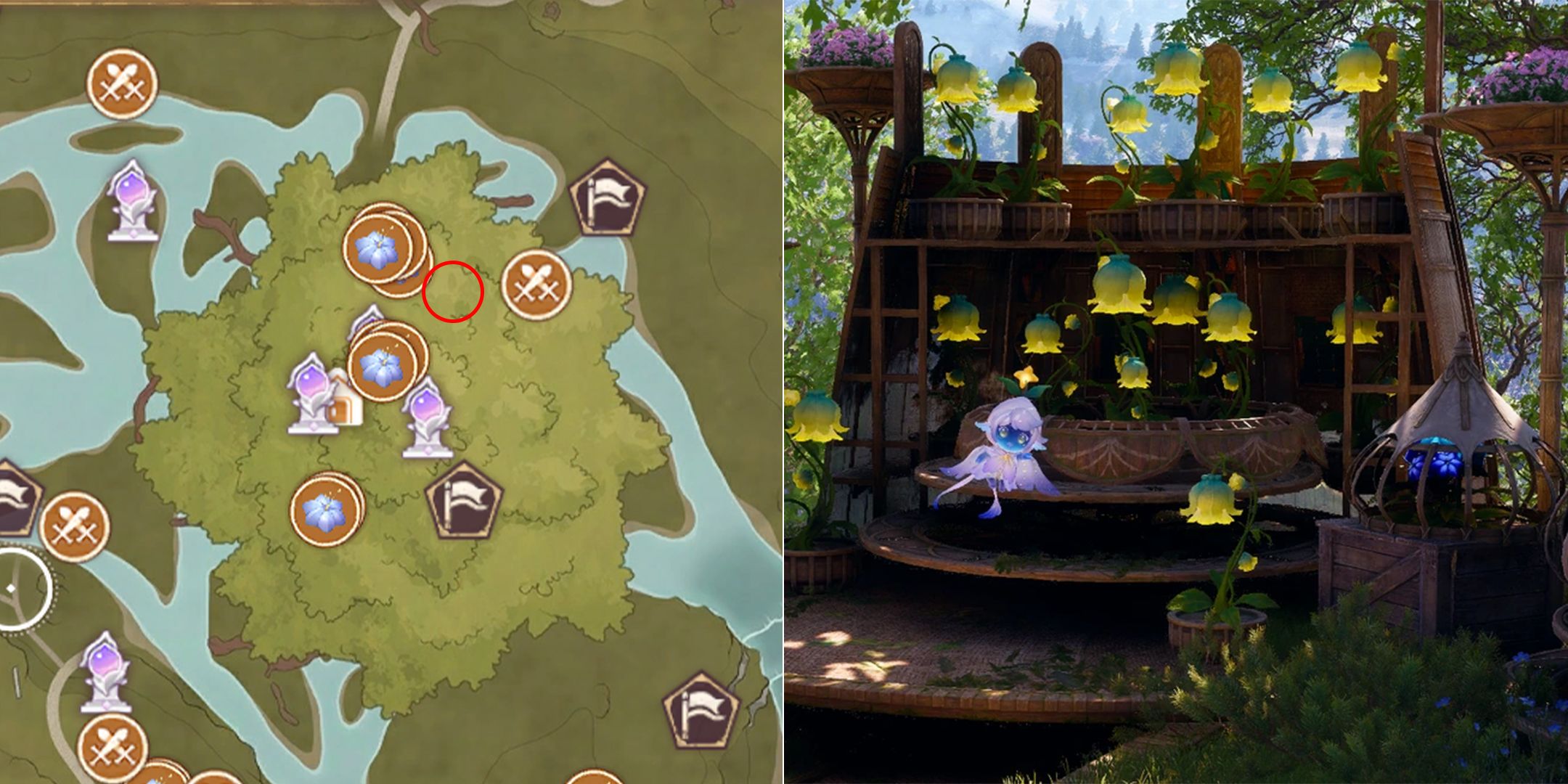 shiny collectibles store location in infinity nikki