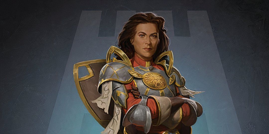 Paladin Human standing with arms crossed in Pantheon: Rise of the Fallen.