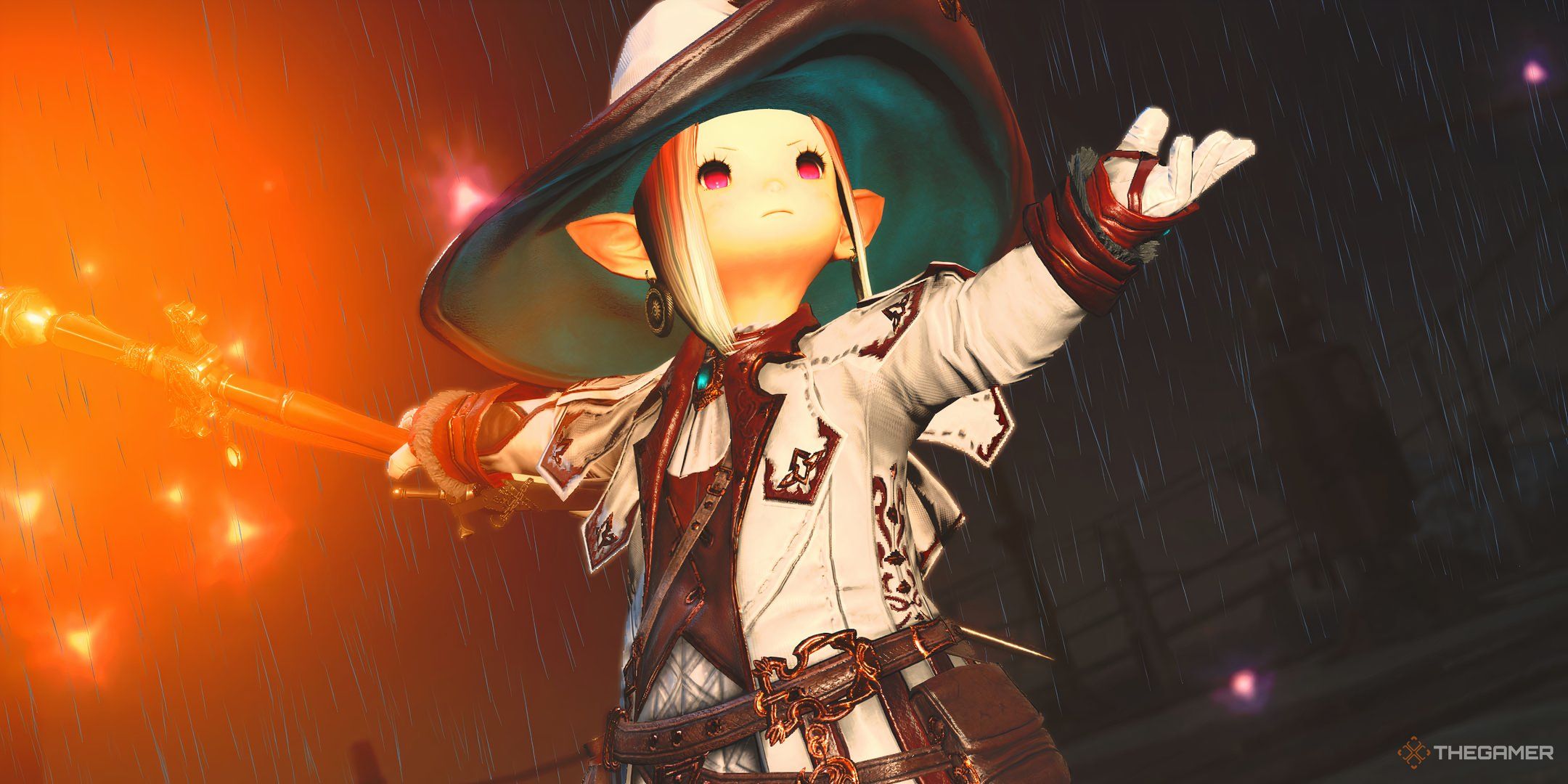 White Mage casting Afflatus Misery in Final Fantasy 14.