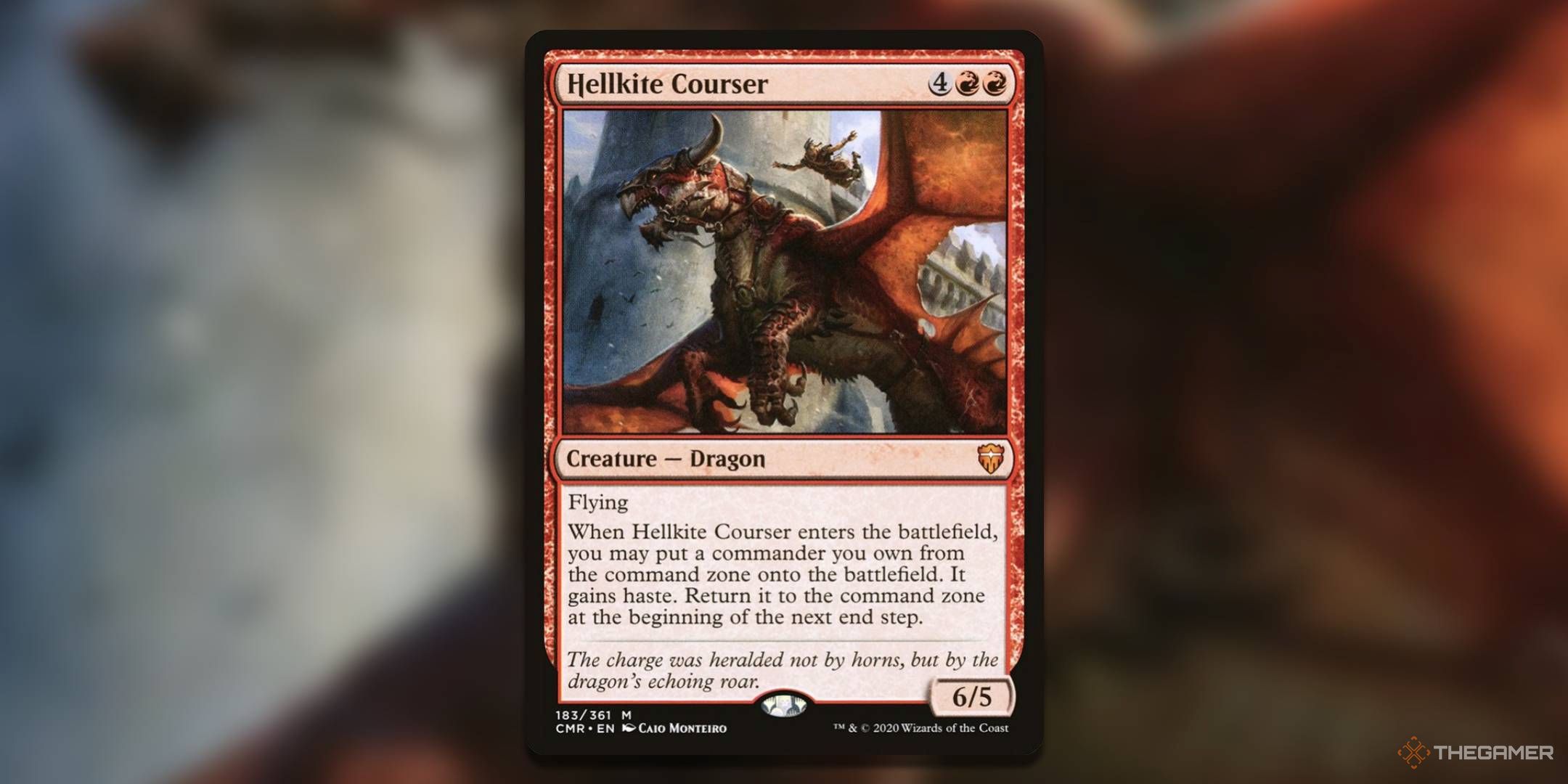 The Hellkite Courser card, from Commander Legends.