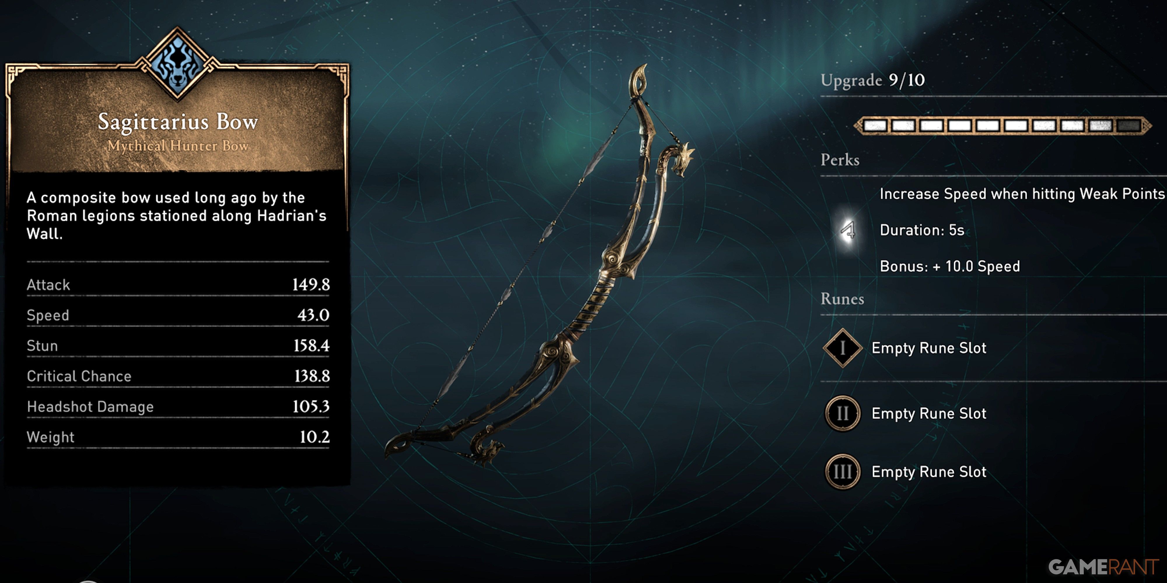 Assassin's Creed Valhalla Sagittarius Bow