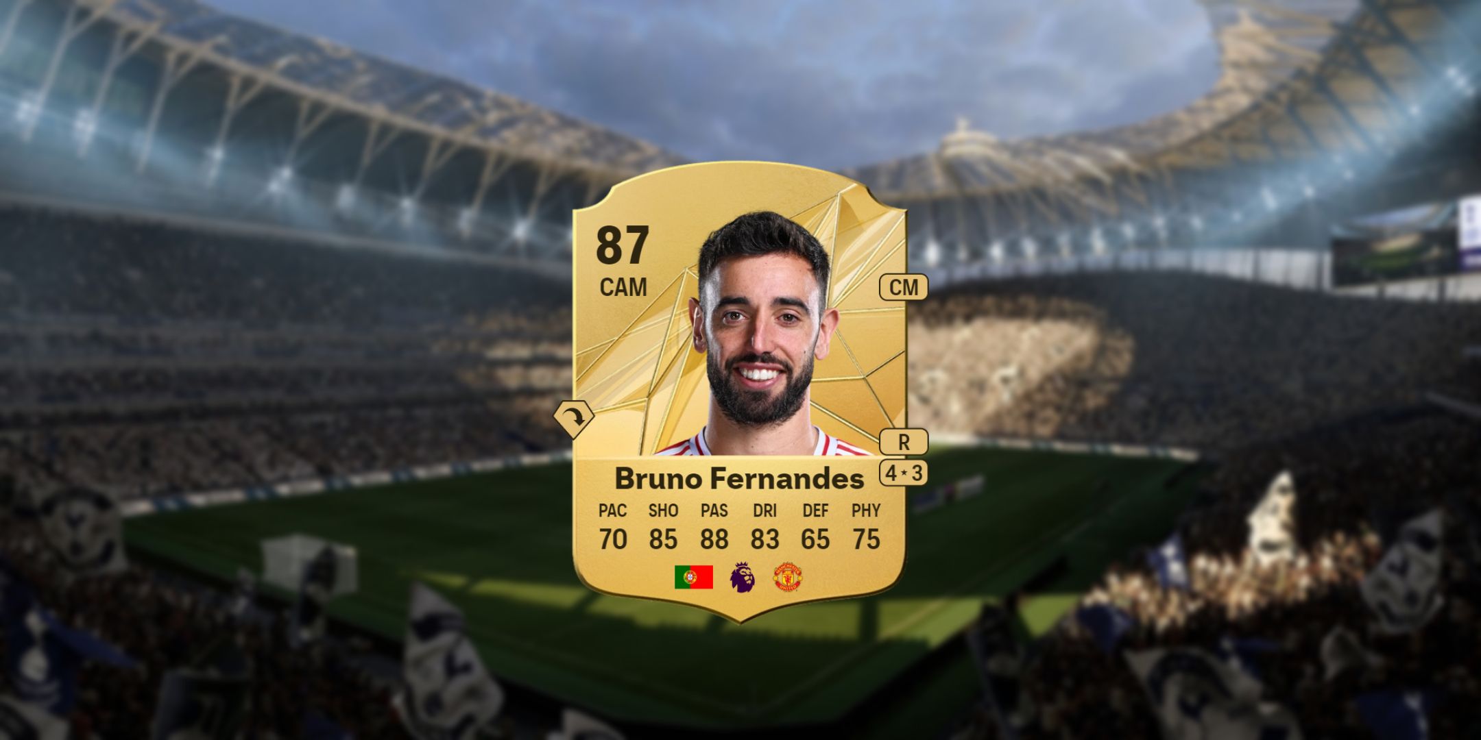 Bruno Fernandes's card in EA Sports FC 25.