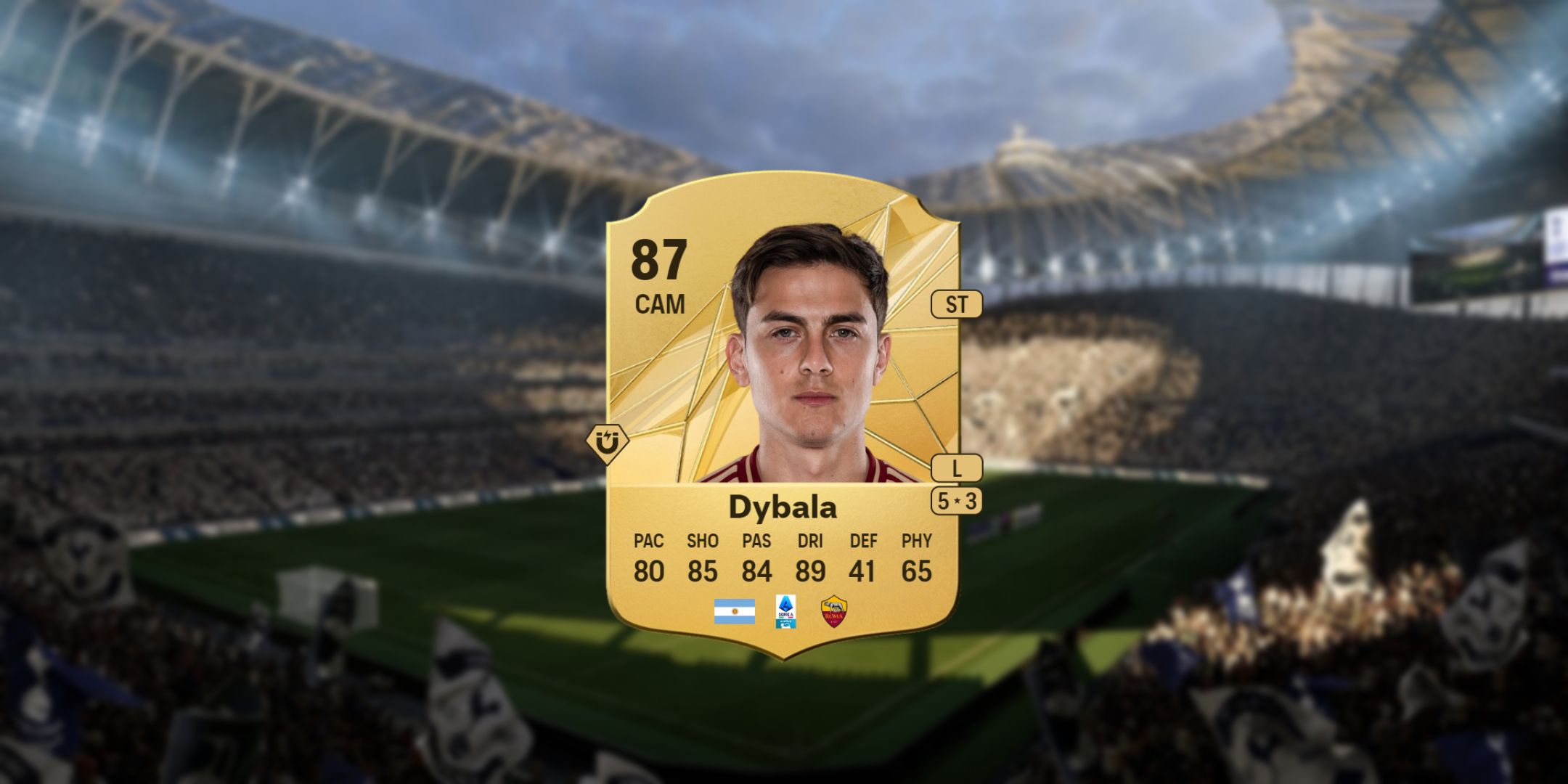 Paulo Dybala's card in EA Sports FC 25.