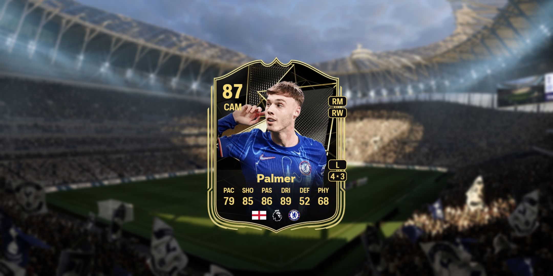 Cole Palmer's card in EA Sports FC 25/