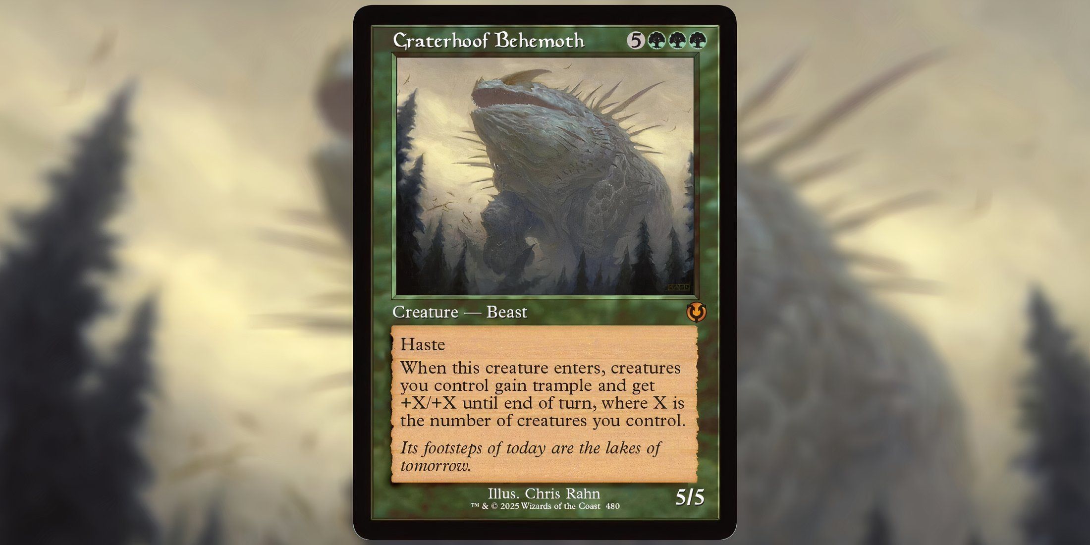 Magic: The Gathering Innistrad Remastered Craterhoof Behemoth Reprint