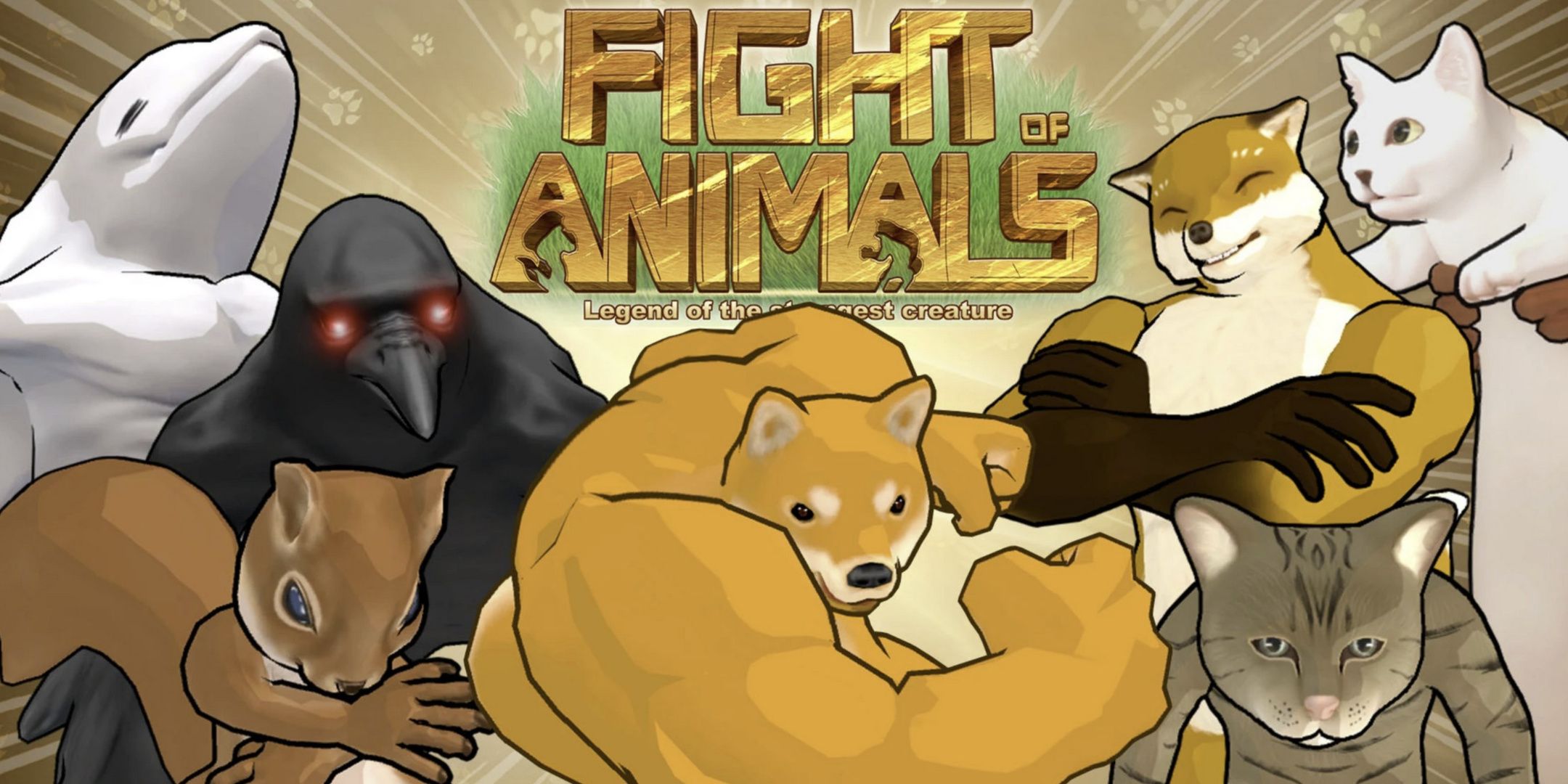 The title screen of Fight of Animals.